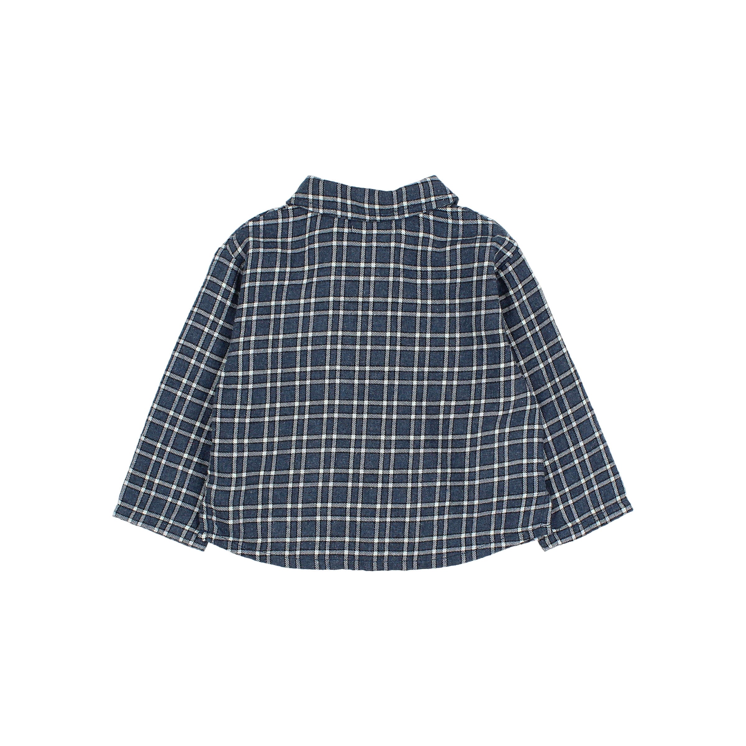 Búho Baby Tartan Shirt Navy