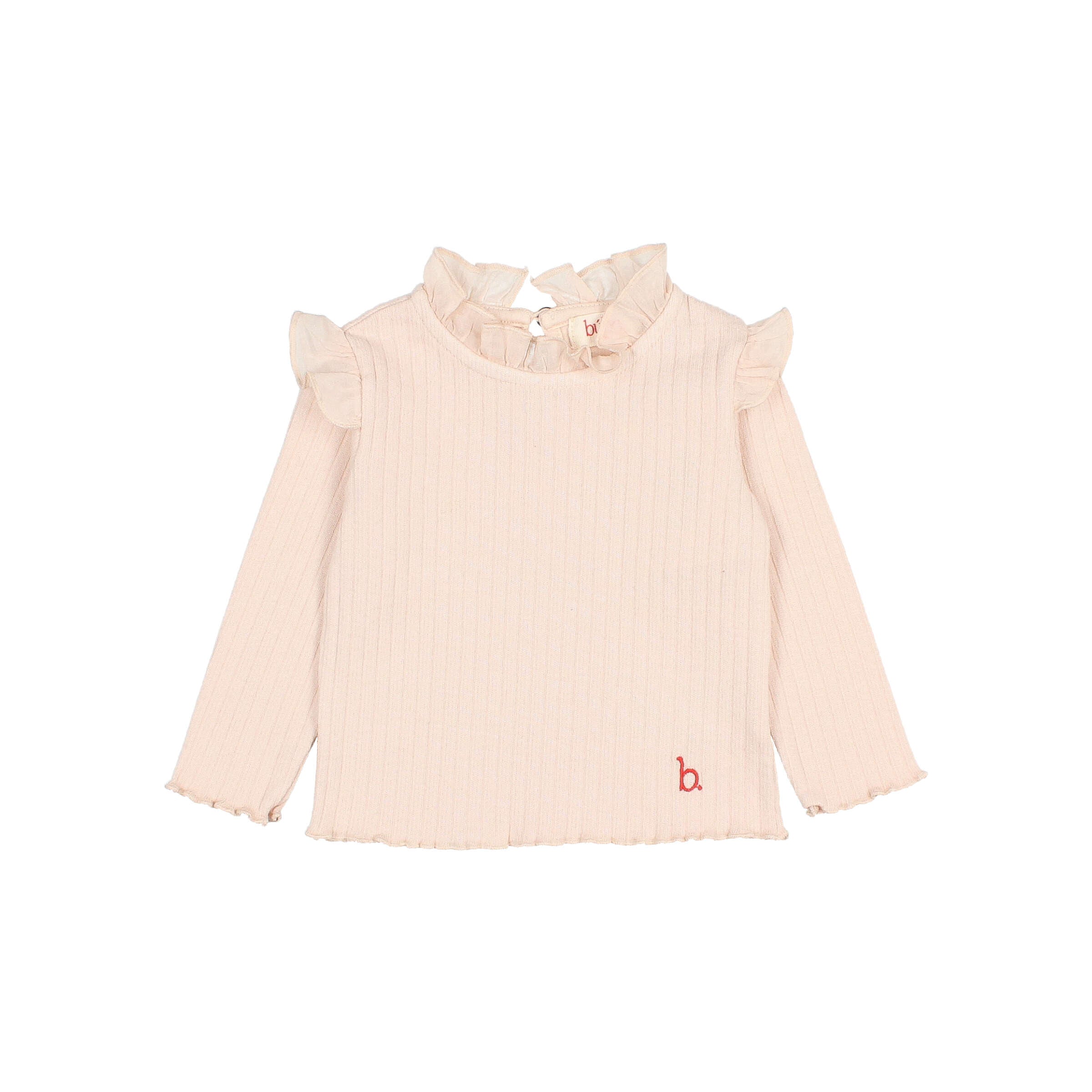 Búho Baby Ruffle T-shirt Cream Pink