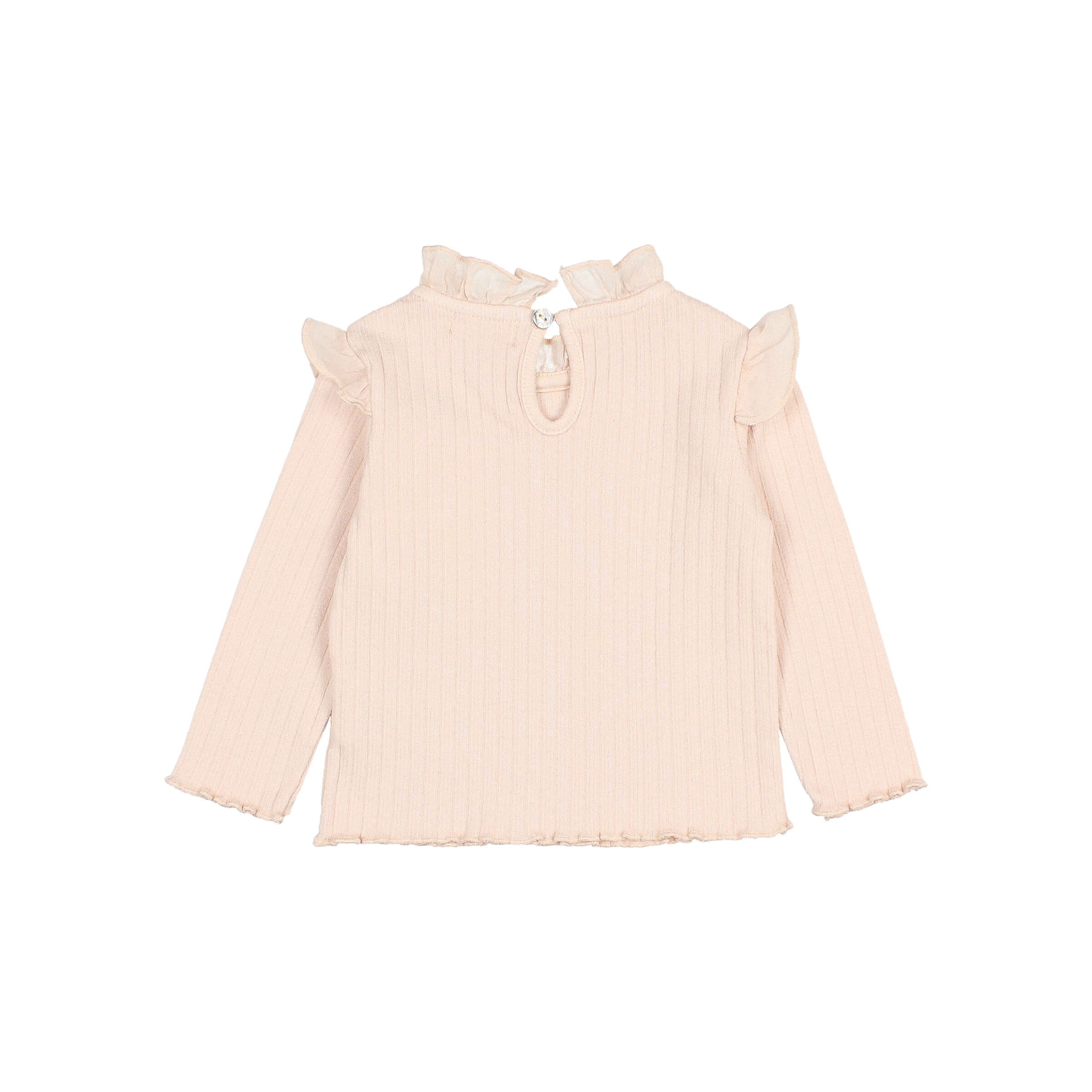 Búho Baby Ruffle T-shirt Cream Pink