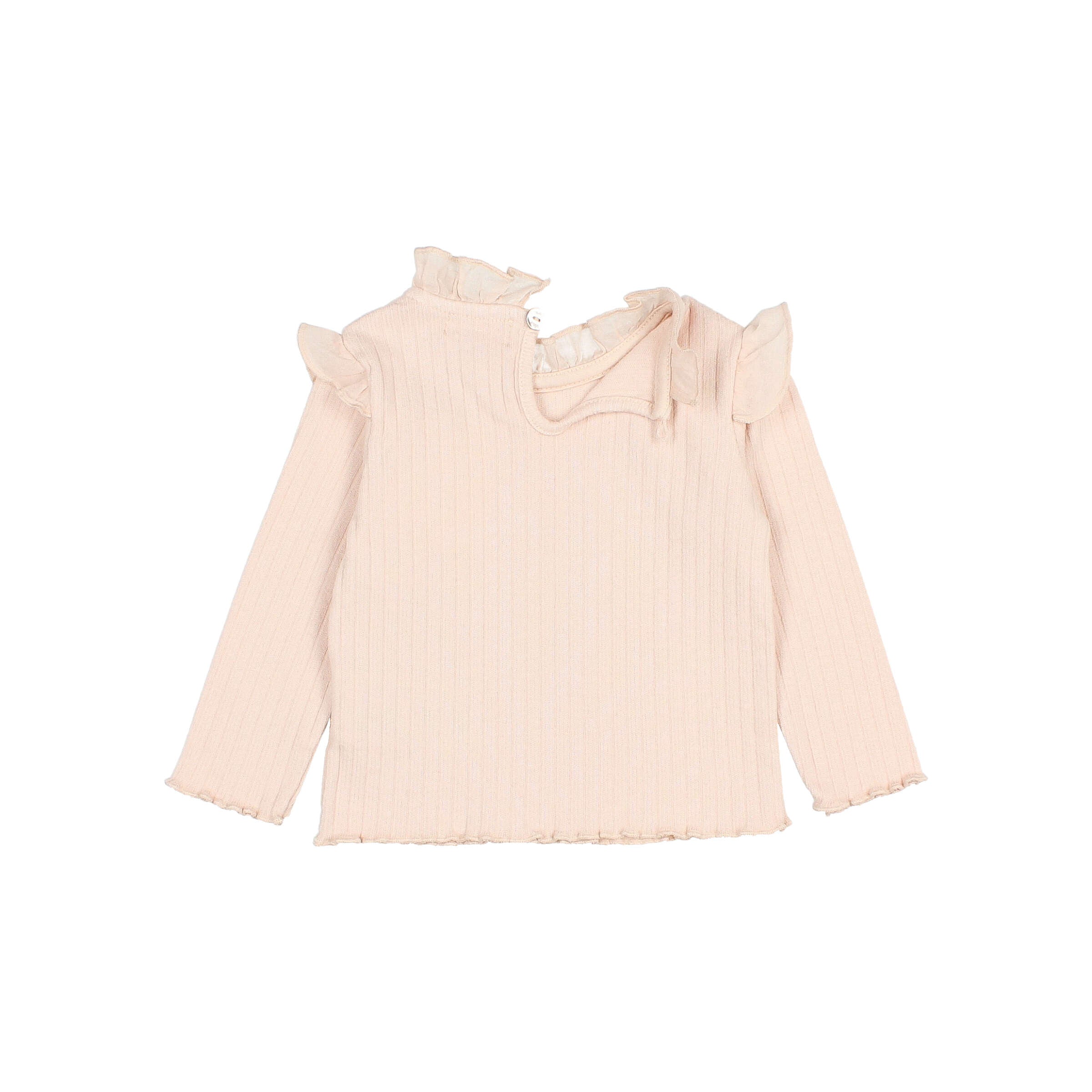Búho Baby Ruffle T-shirt Cream Pink