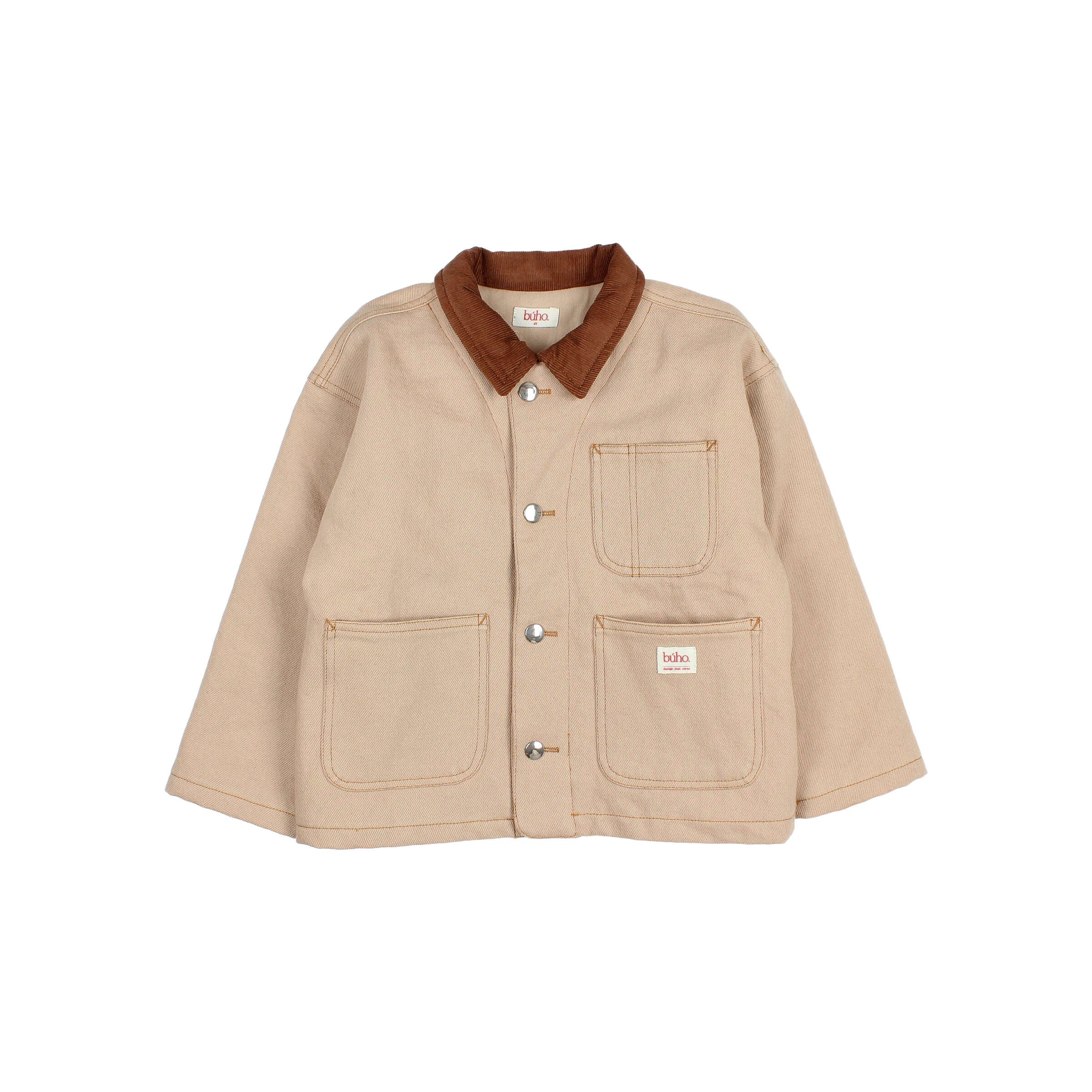 Búho Twill Jacket Biscuit Unisex