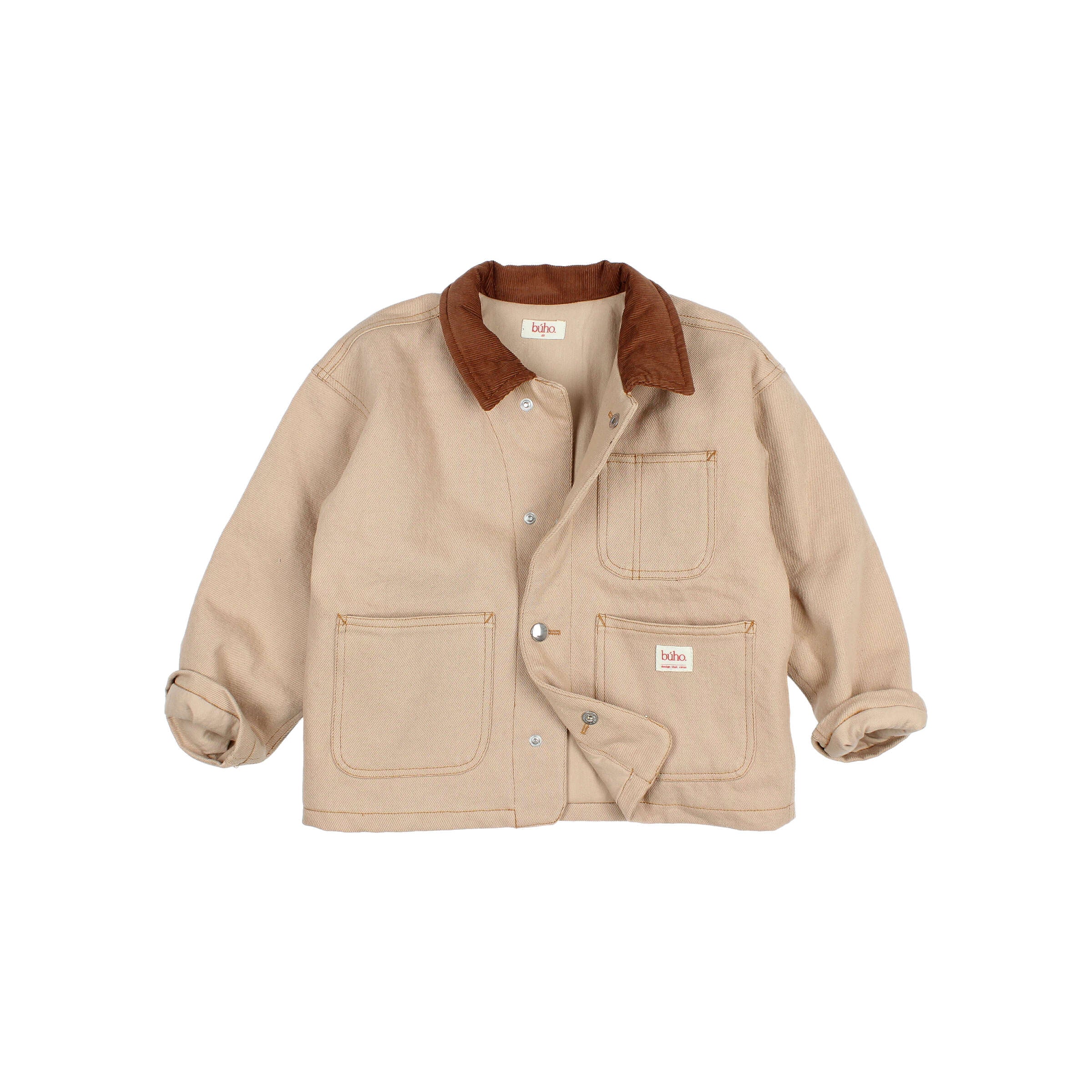 Búho Twill Jacket Biscuit Unisex