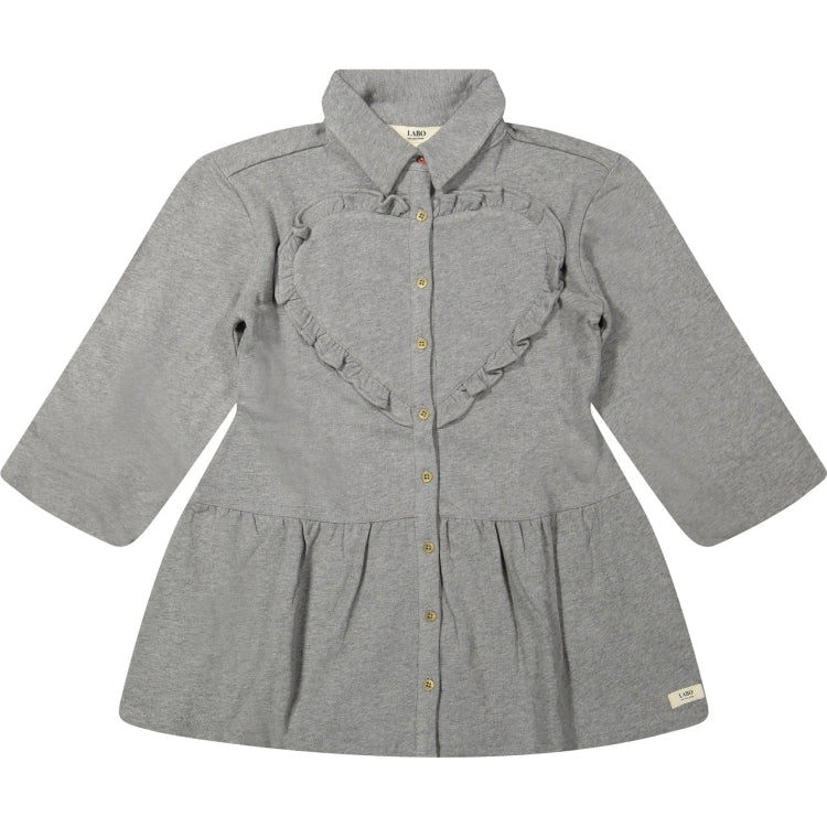 Labo De Colores Kabe Grey Melange Jurk