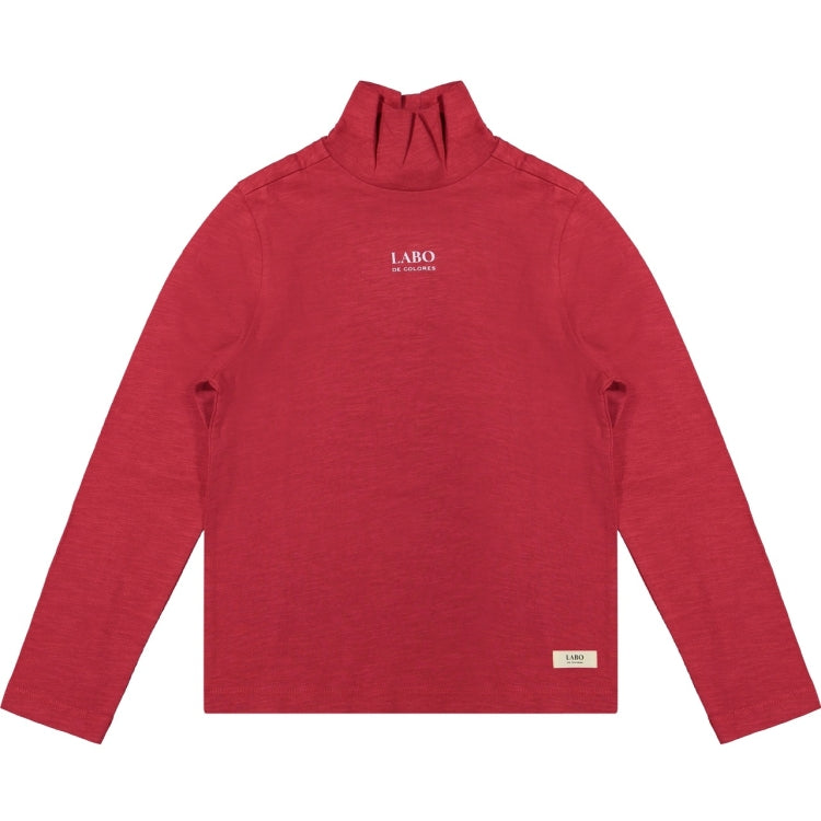 Labo De Colores Zama Shirt met kol Red Berry