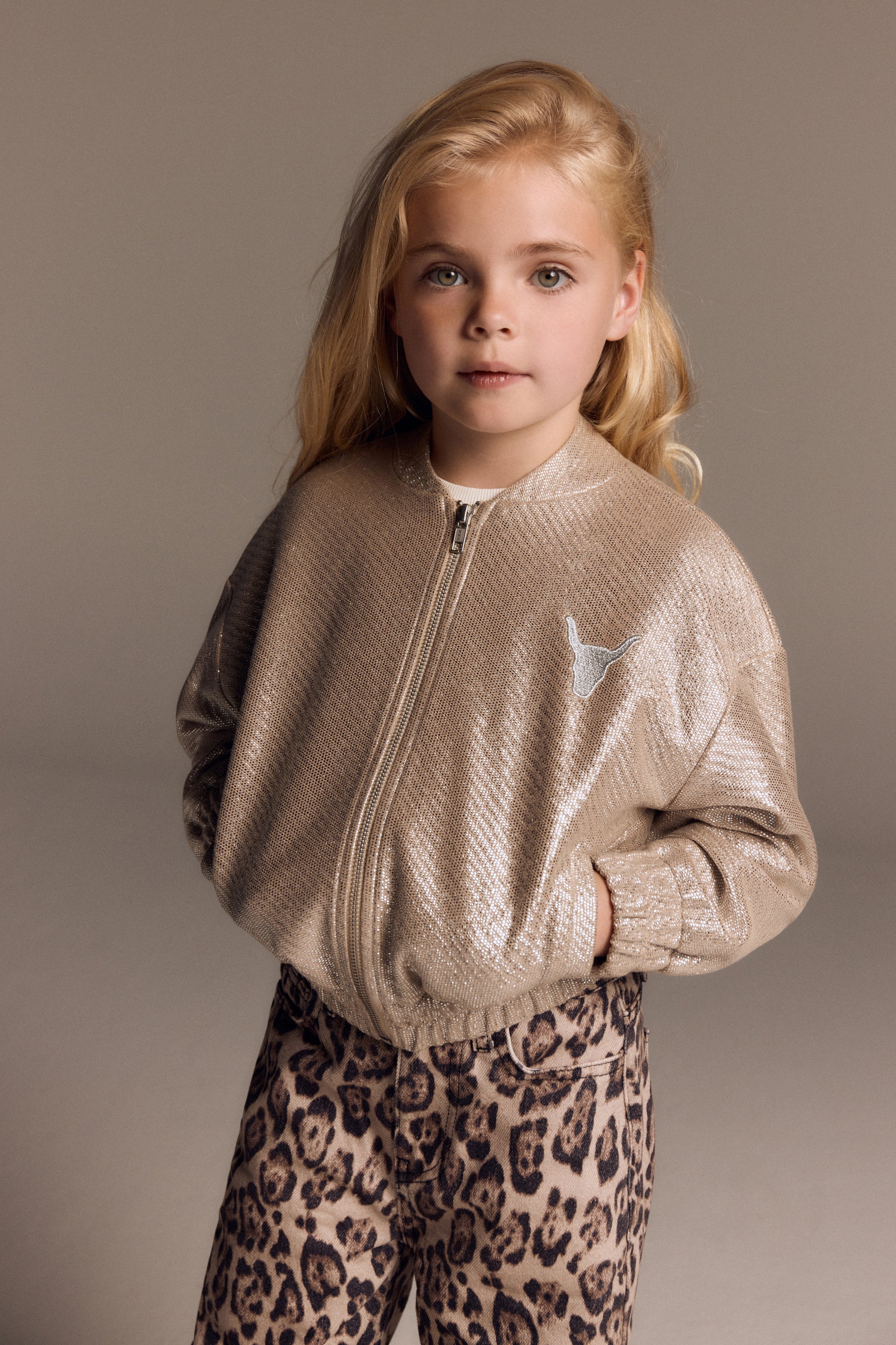 Alix Mini Knitted Silver Bomber Girls