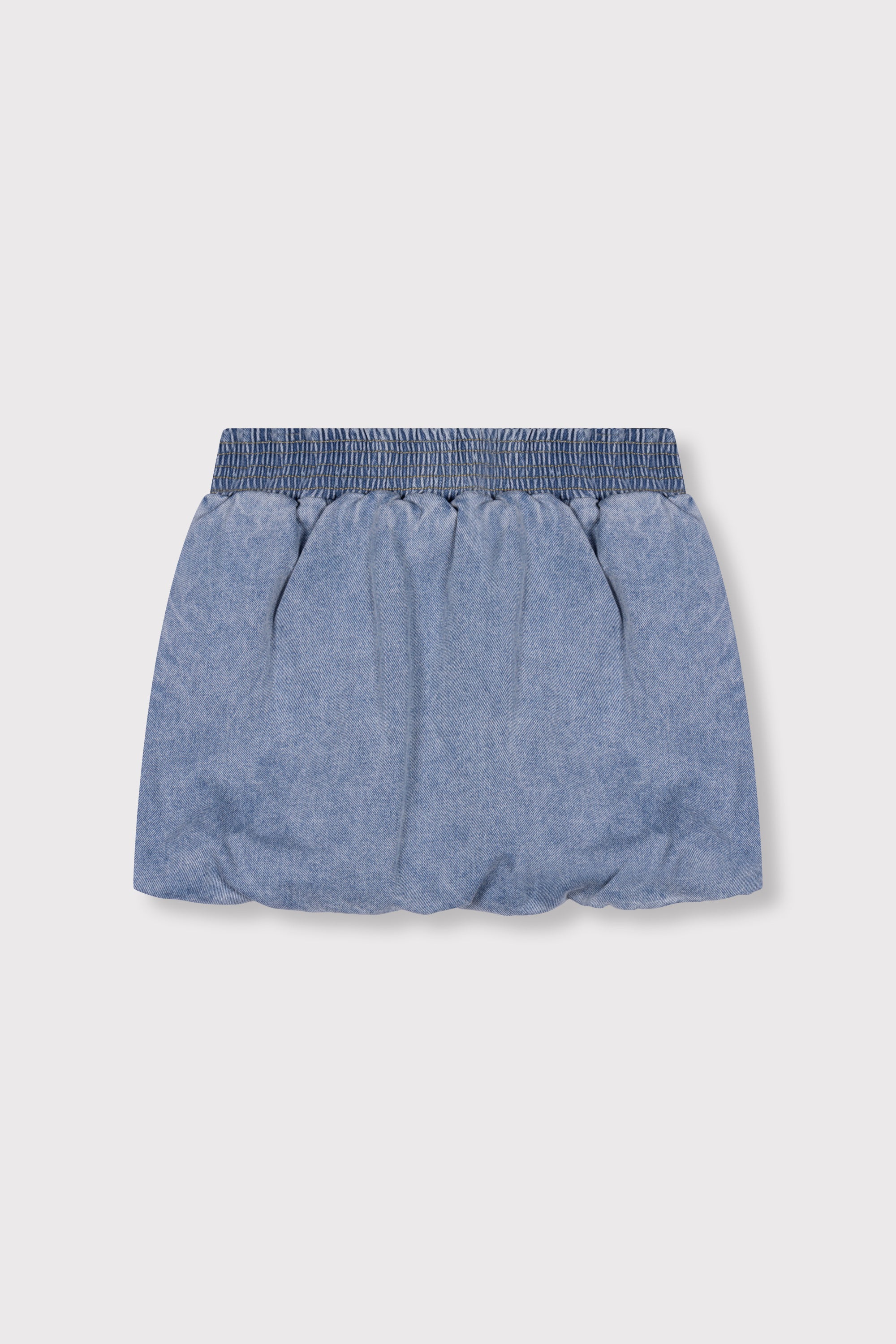 Alix Mini Woven Denim Balloon Skirt