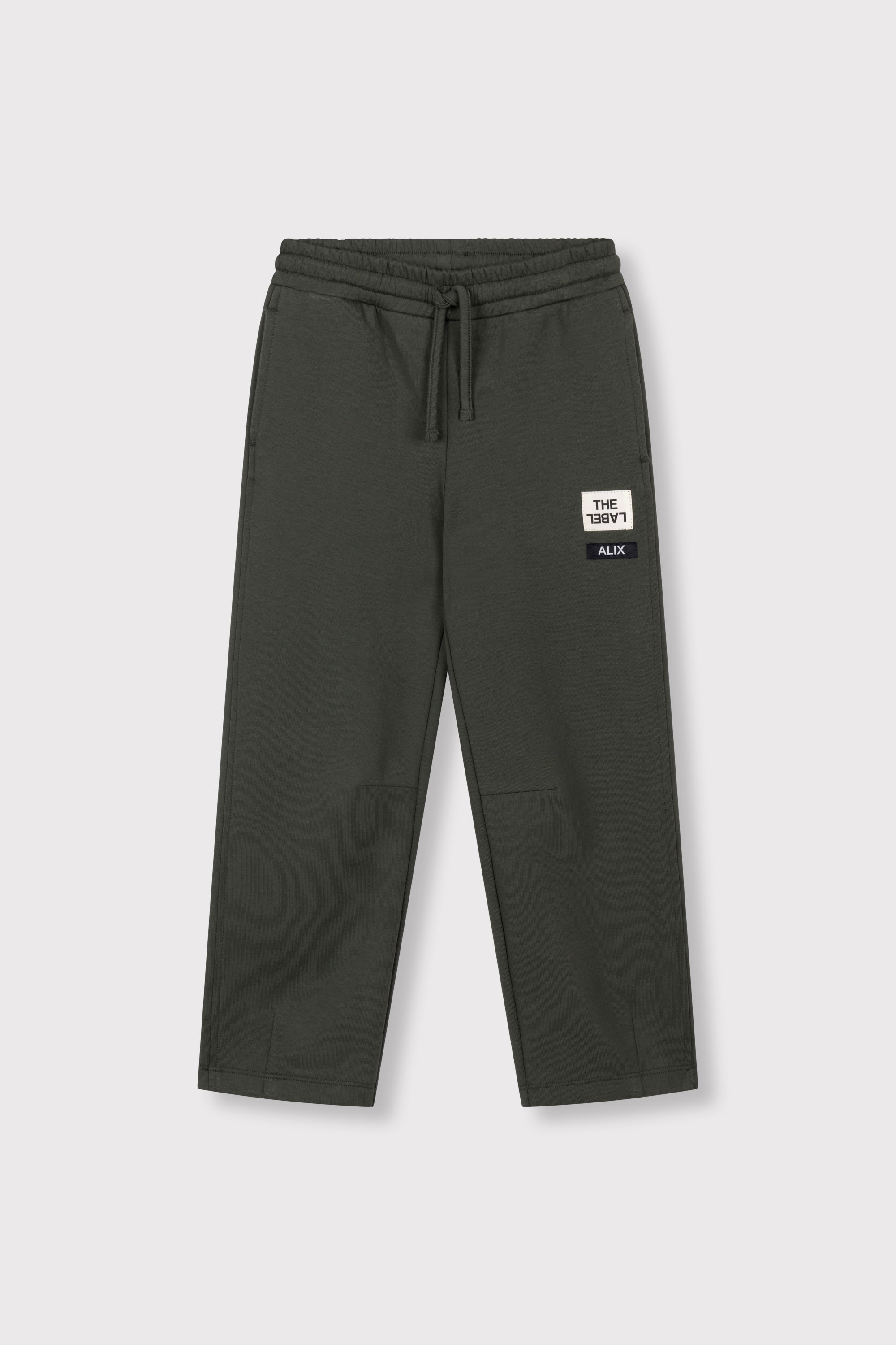 Alix Mini Kids Knitted Interlock Barrel Pants Army