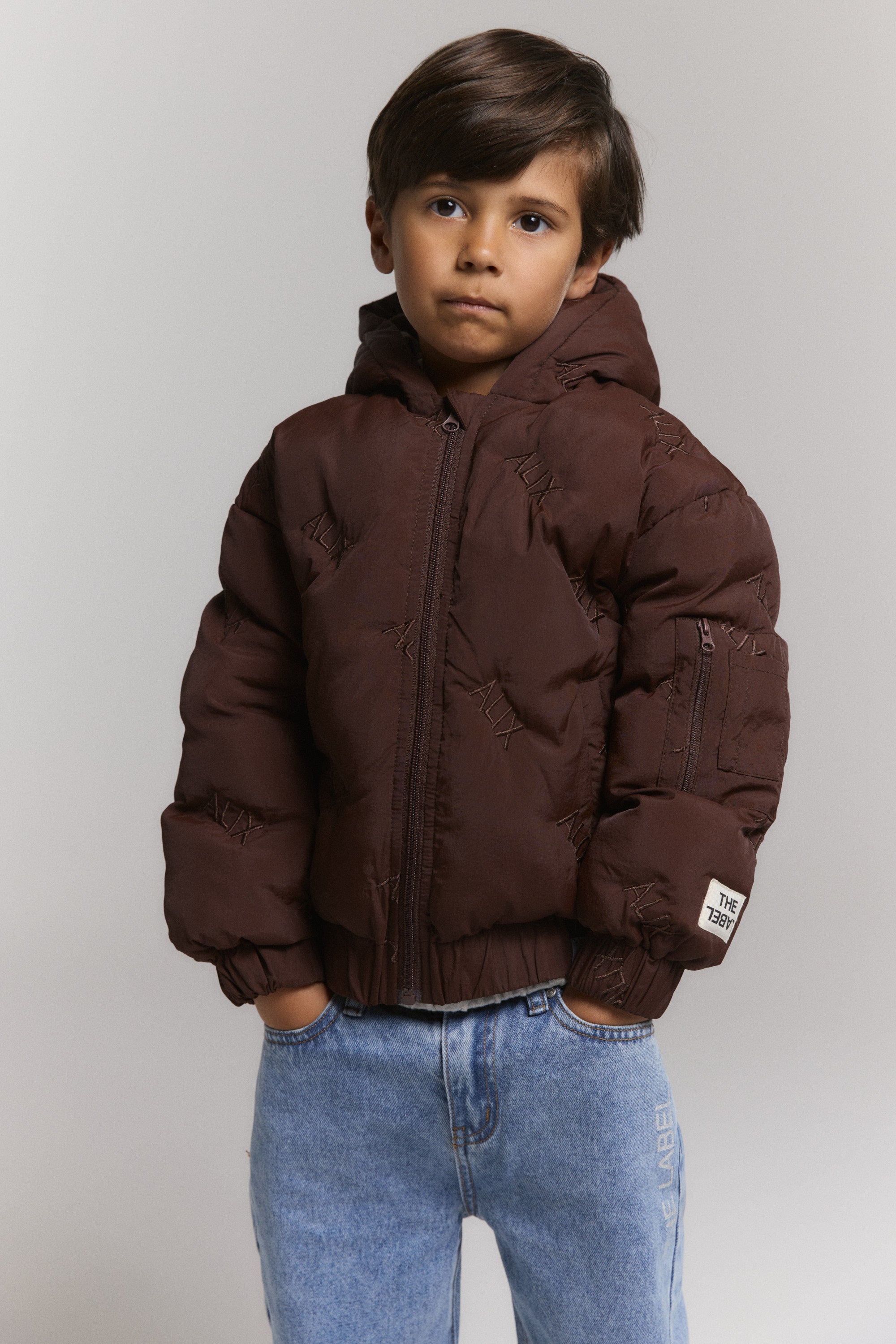 Alix Mini Quilted Winter Coat WarmBrown