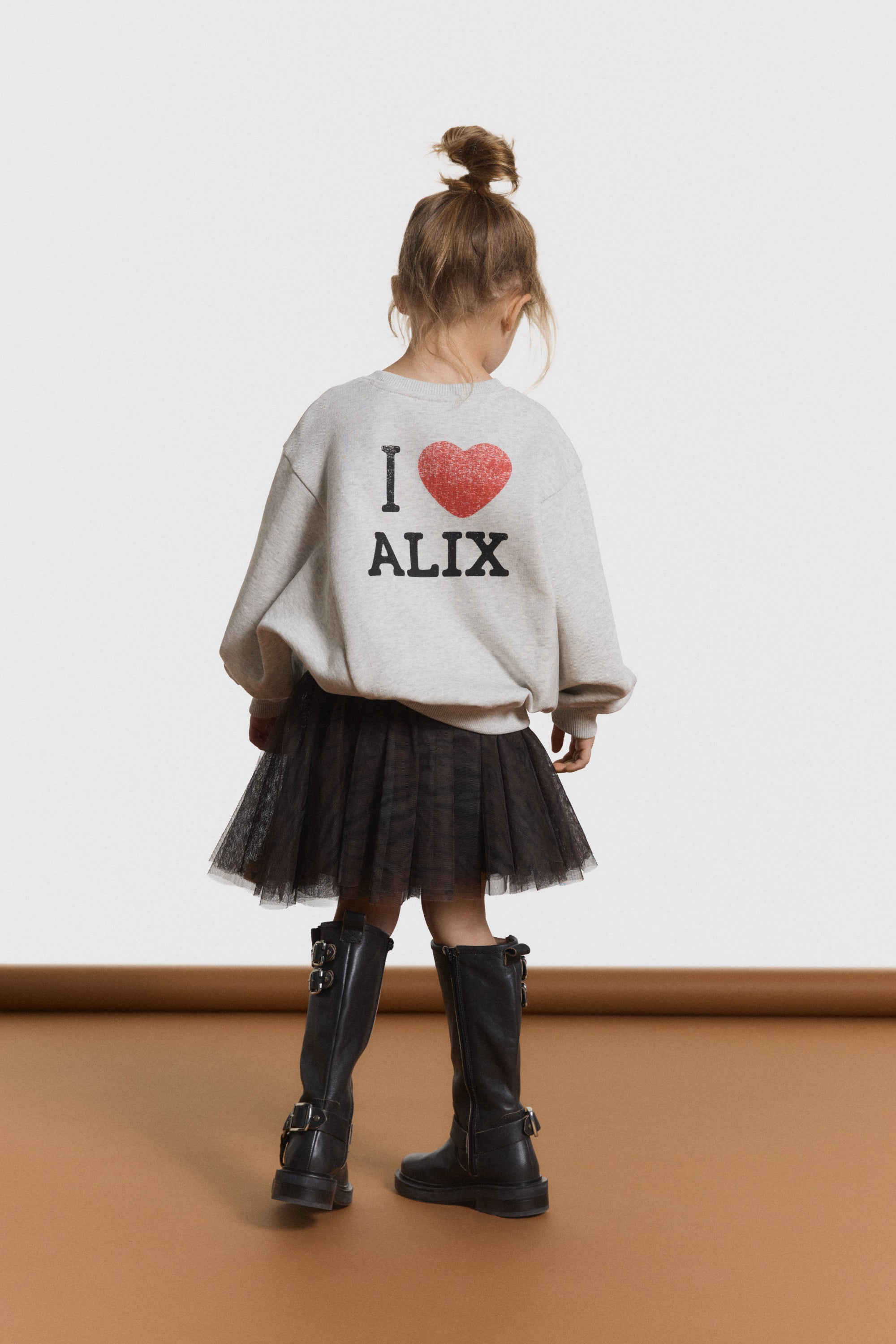 Alix Mini Knitted Batwing Sweater Light Grey Melange