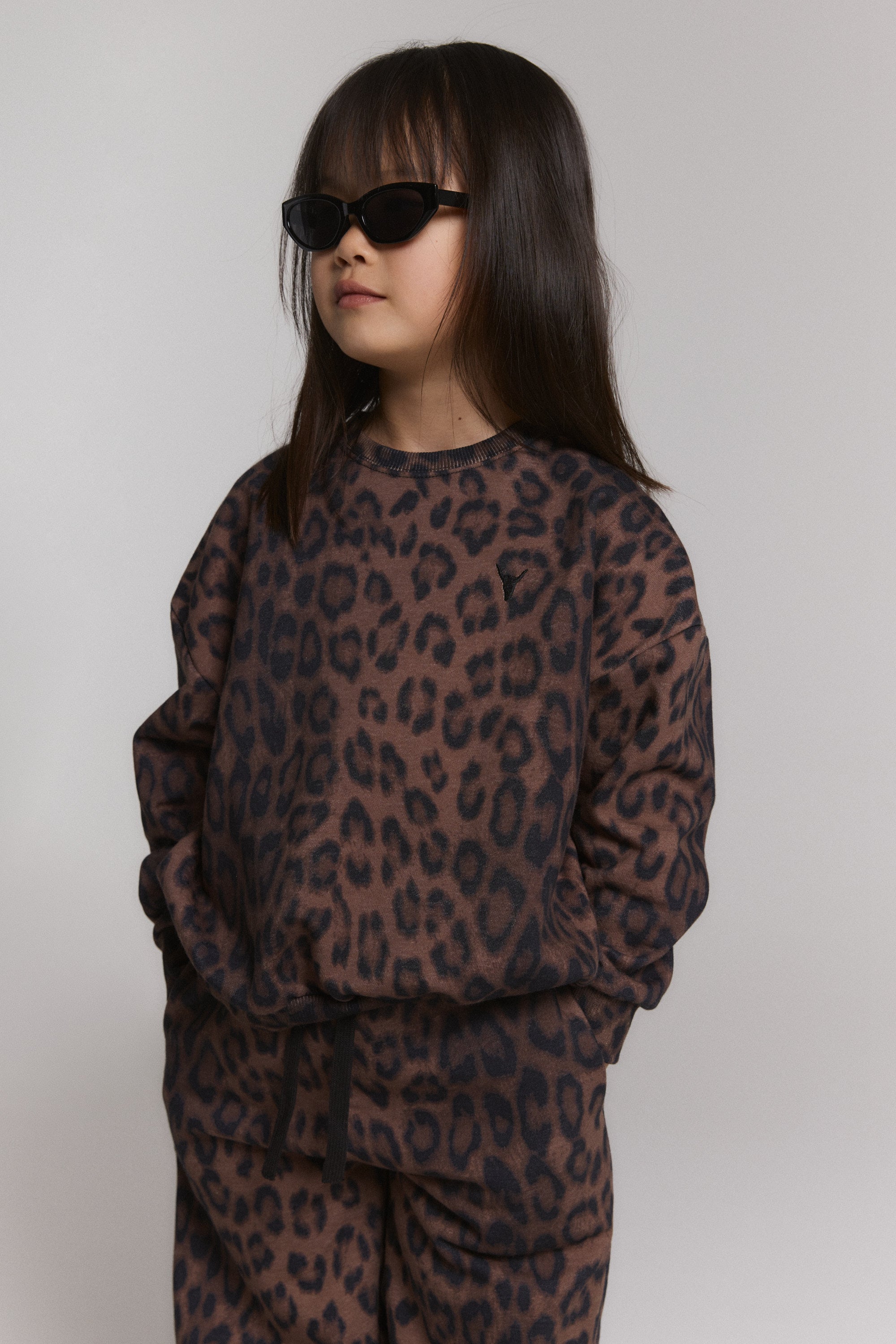 Alix Mini Kids Knitted Leopard Sweater
