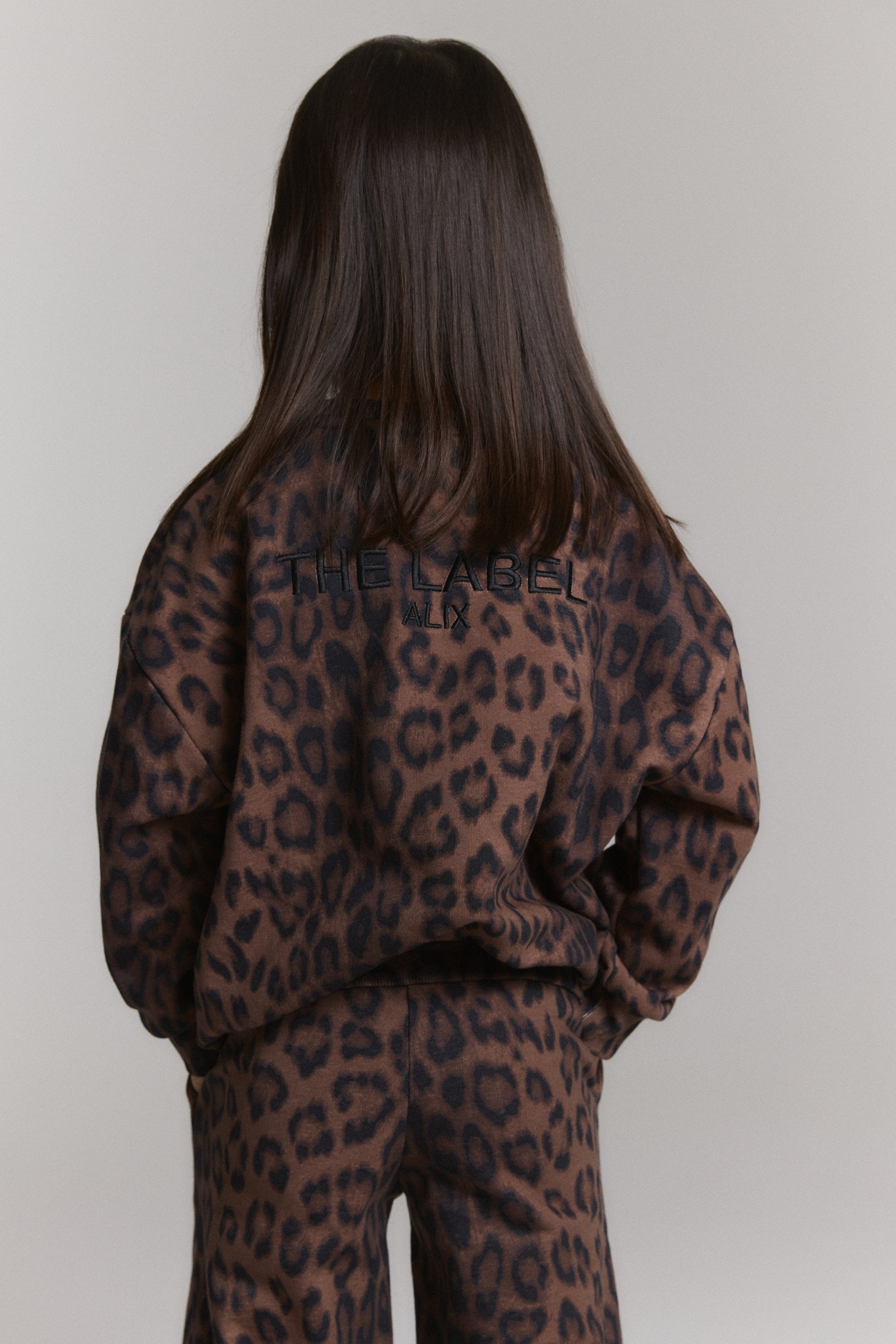 Alix Mini Kids Knitted Leopard Sweater