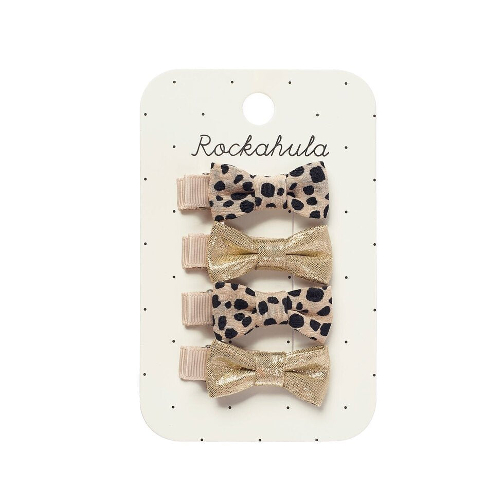 Rockahula Leopard Shimmer Mini Bow Clip Haarclip