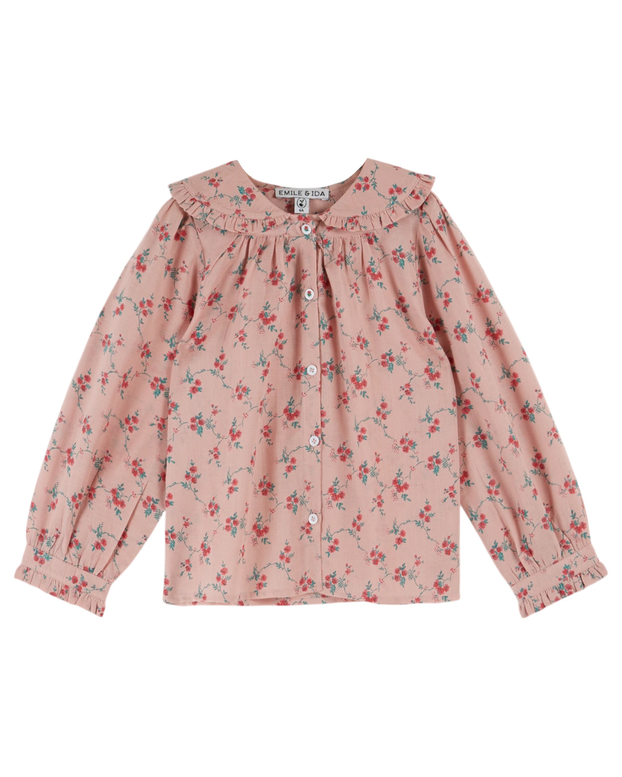 Emile & Ida Blouse Aster Col Noeud