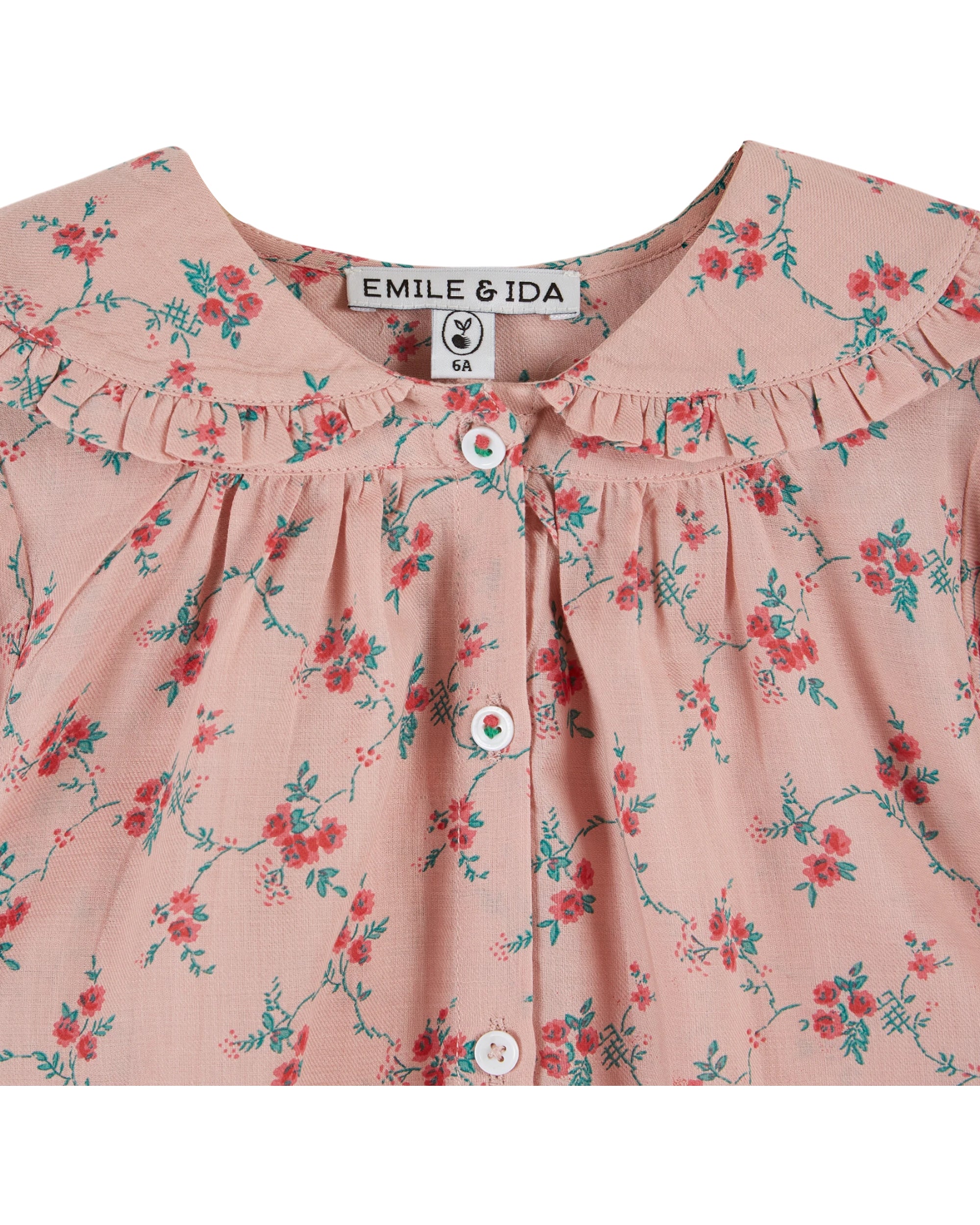 Emile & Ida Blouse Aster Col Noeud