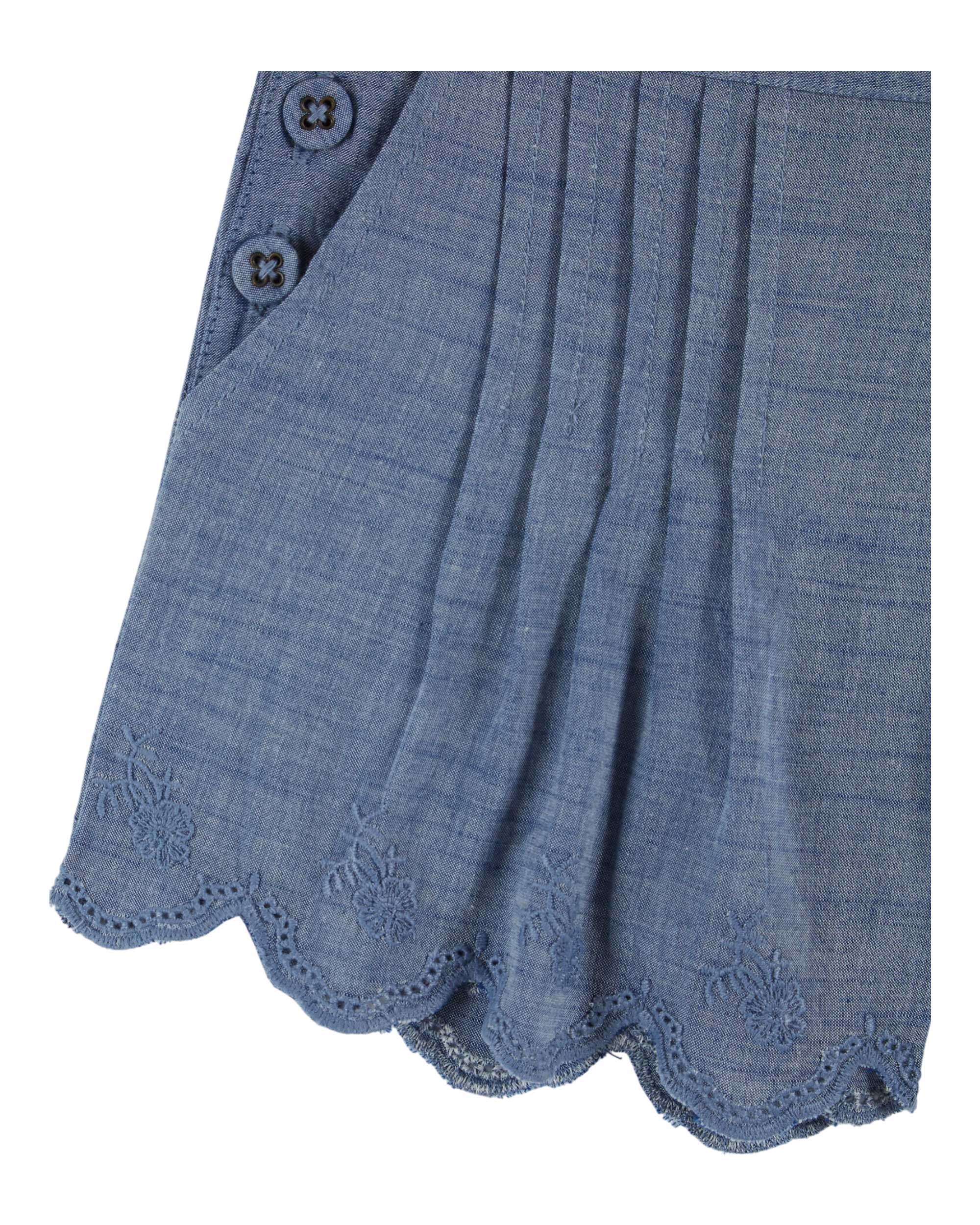 Emile & Ida Short Chambray Brode