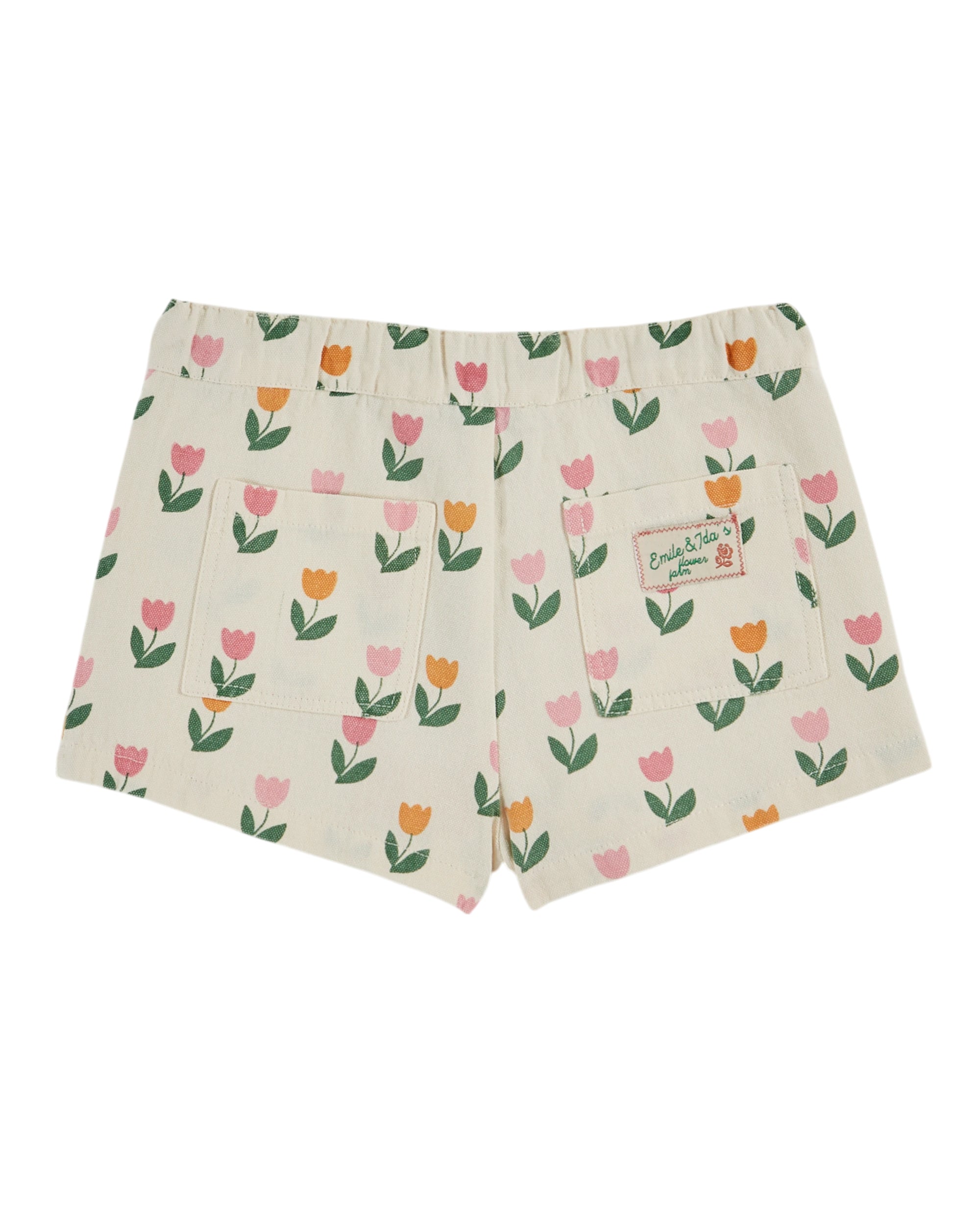 Emile & Ida Short Poches Fleurs Tulipe