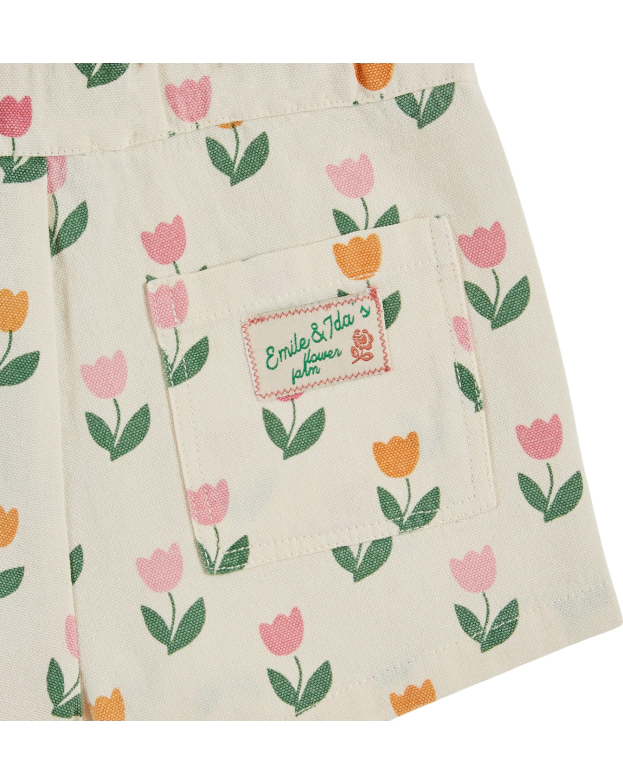 Emile & Ida Short Poches Fleurs Tulipe