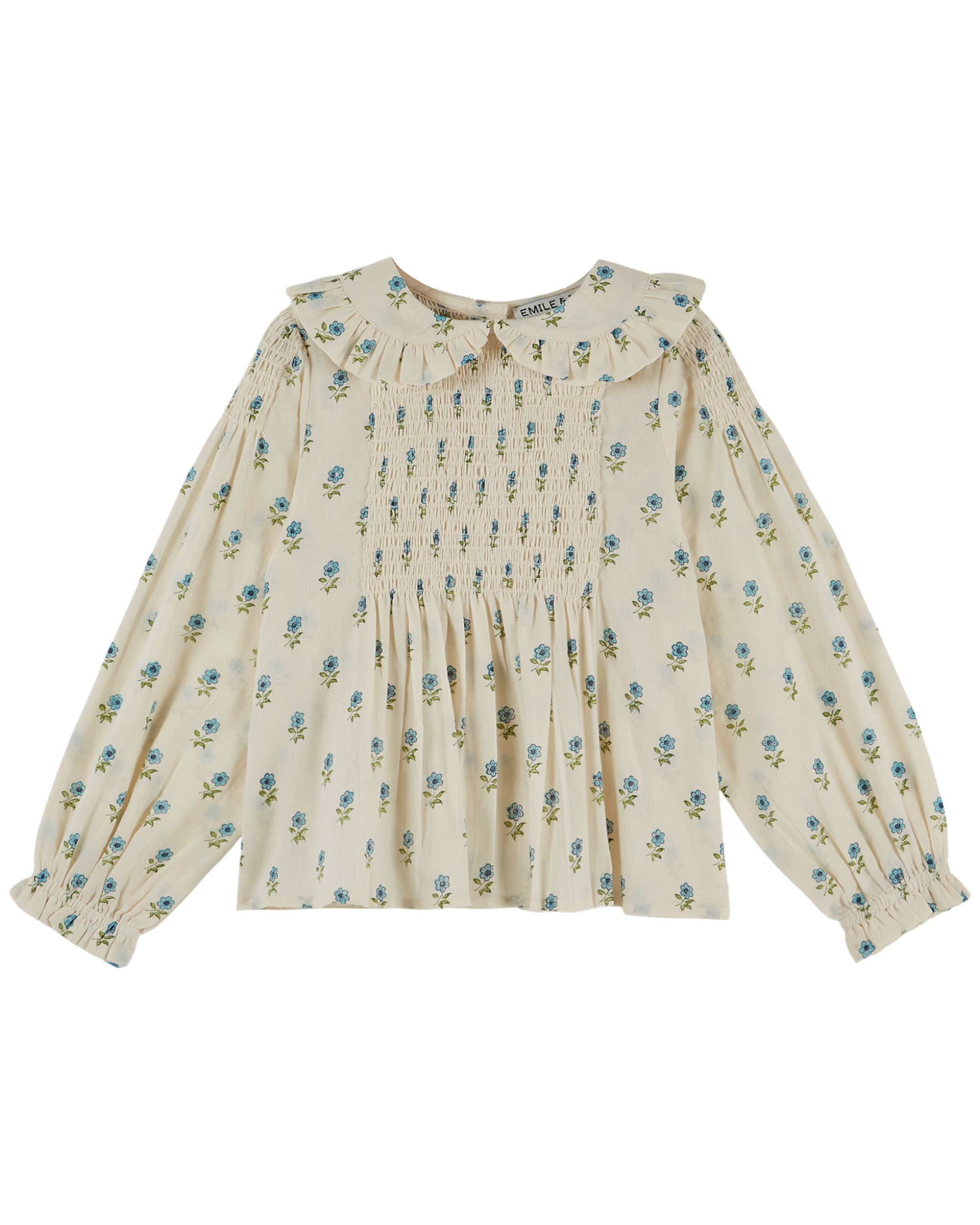 Emile & Ida Blouse Smockee Block Print Blouse