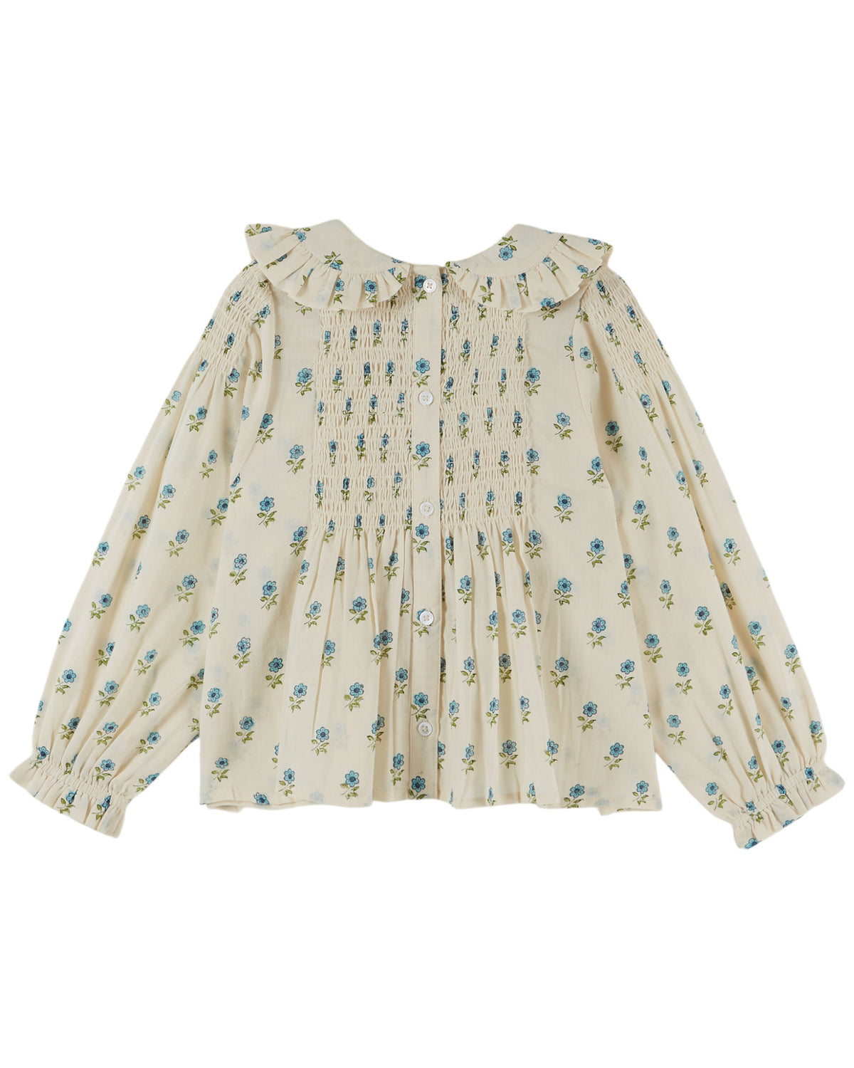 Emile & Ida Blouse Smockee Block Print Blouse