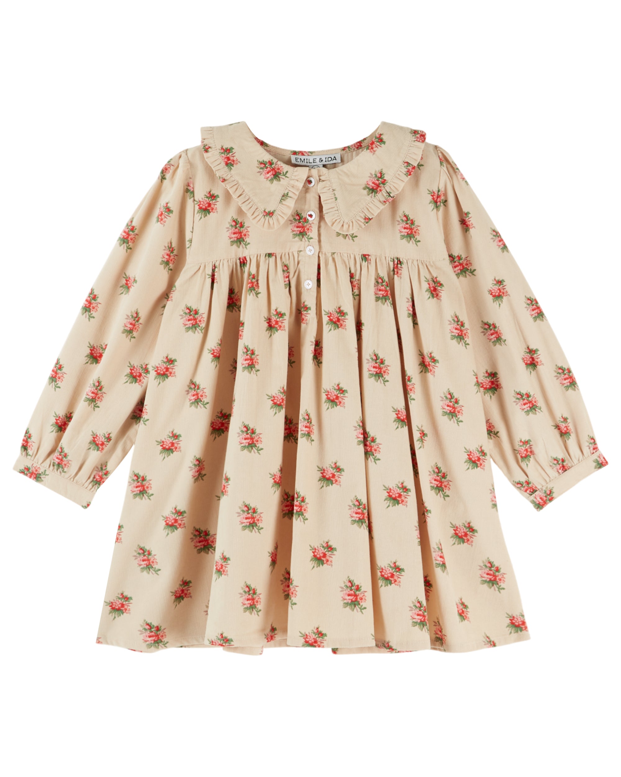 Emile & Ida Robe Ample Col Volant Dress