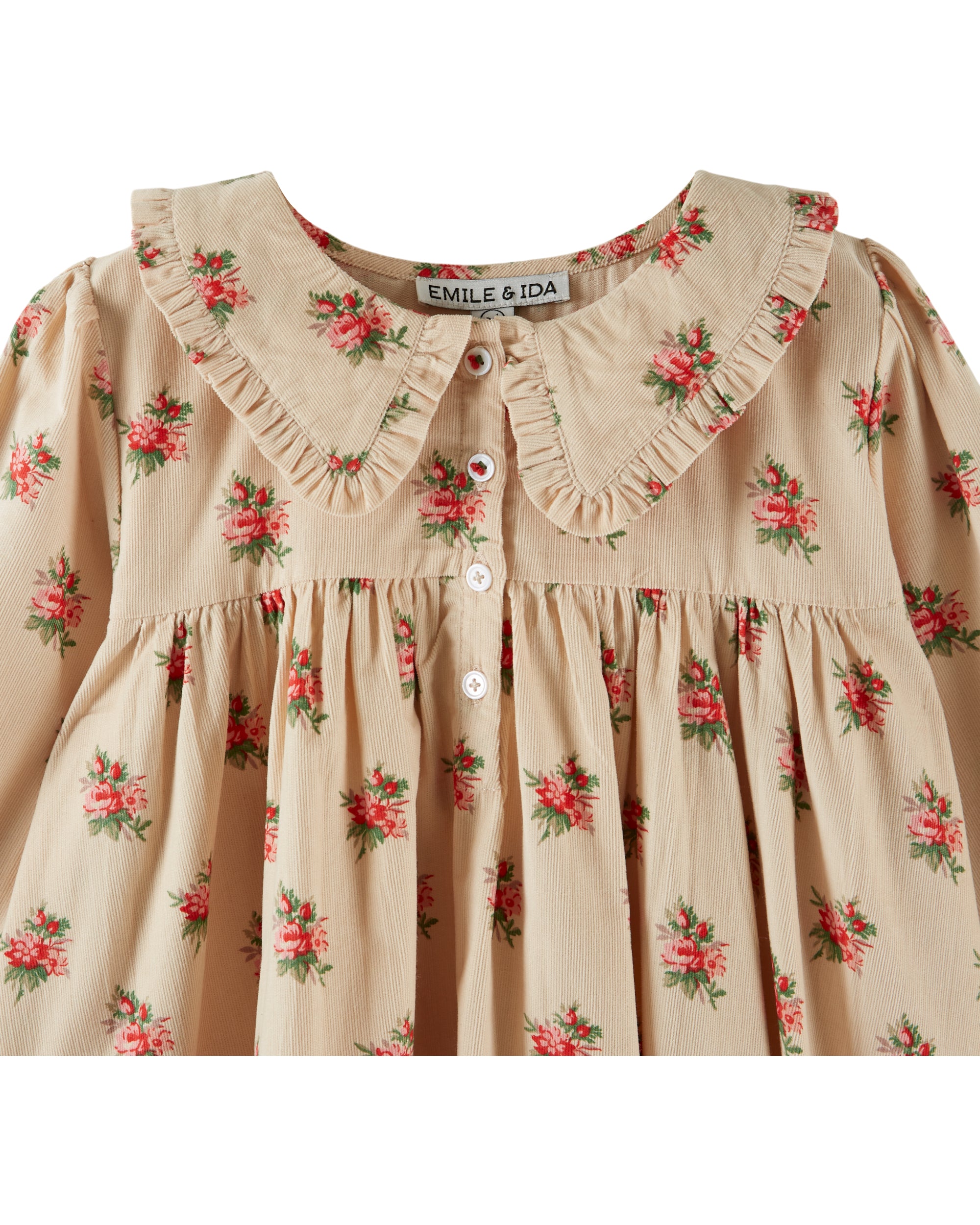 Emile & Ida Robe Ample Col Volant Dress
