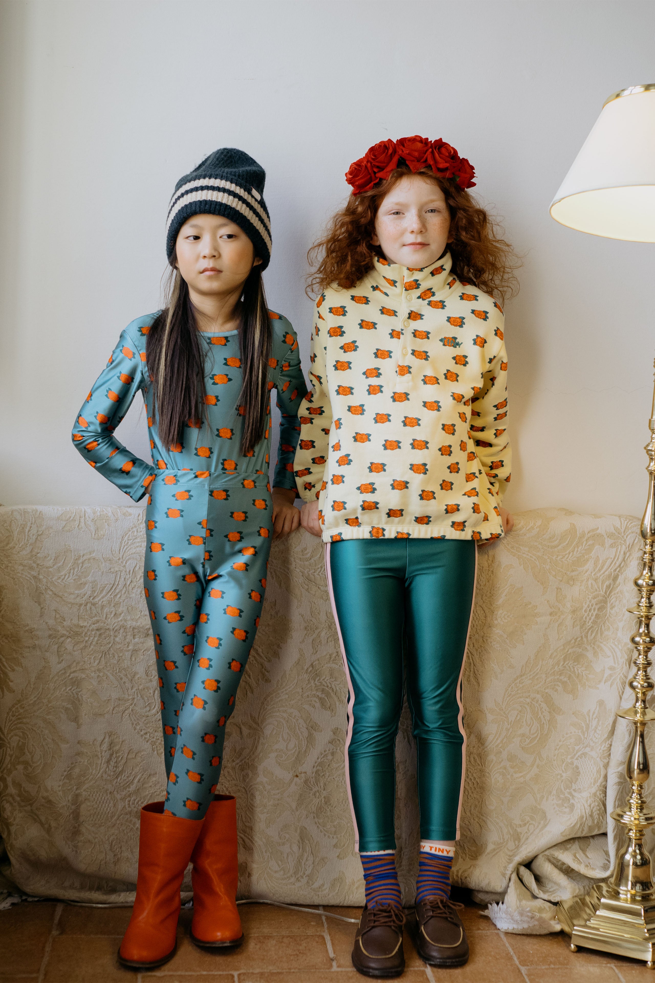 Tiny Cottons Camelias Shiny Legging