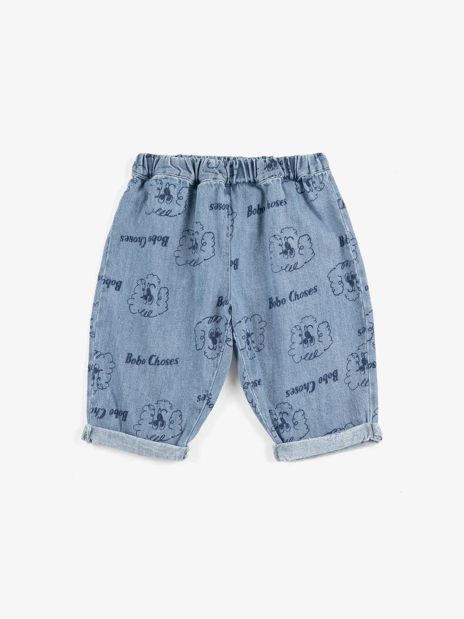 Bobo Choses Pickles The Dog All Over Denim Pants Baby