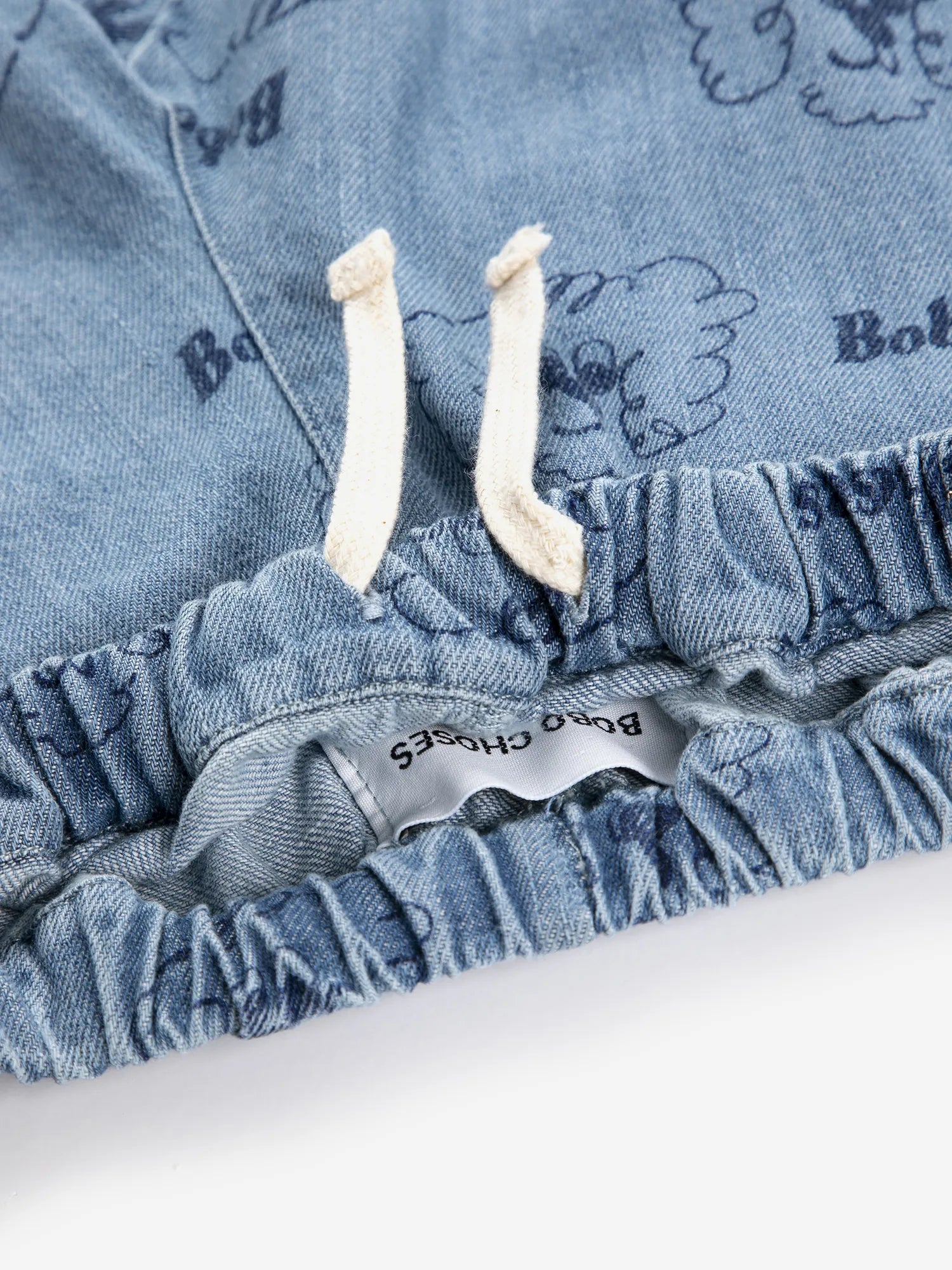 Bobo Choses Pickles The Dog All Over Denim Pants Baby