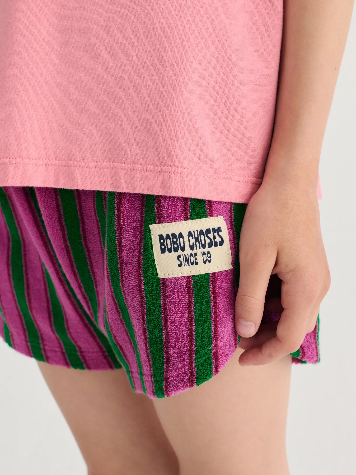 Bobo Choses Striped Terry Cloth Short