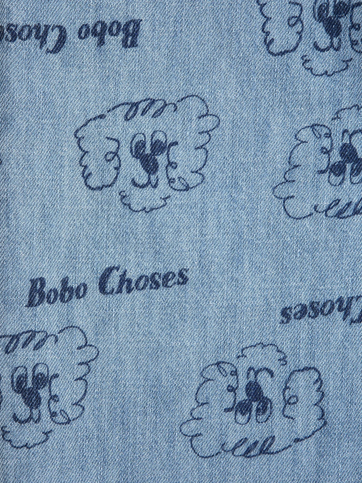 Bobo Choses Pickles The Dog Light Denim Pants Unisex