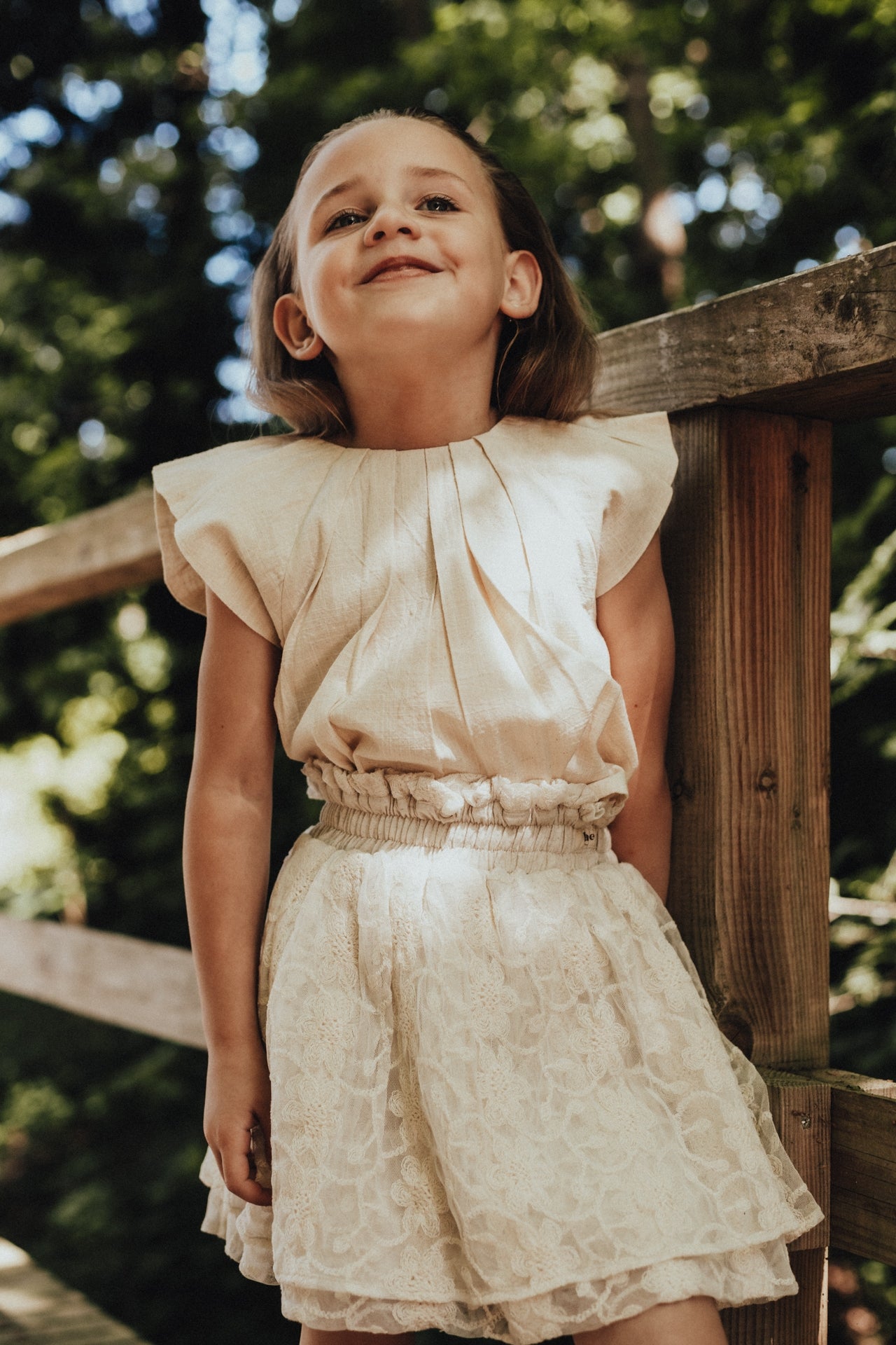 Baje Studio Moire Beige Blouse