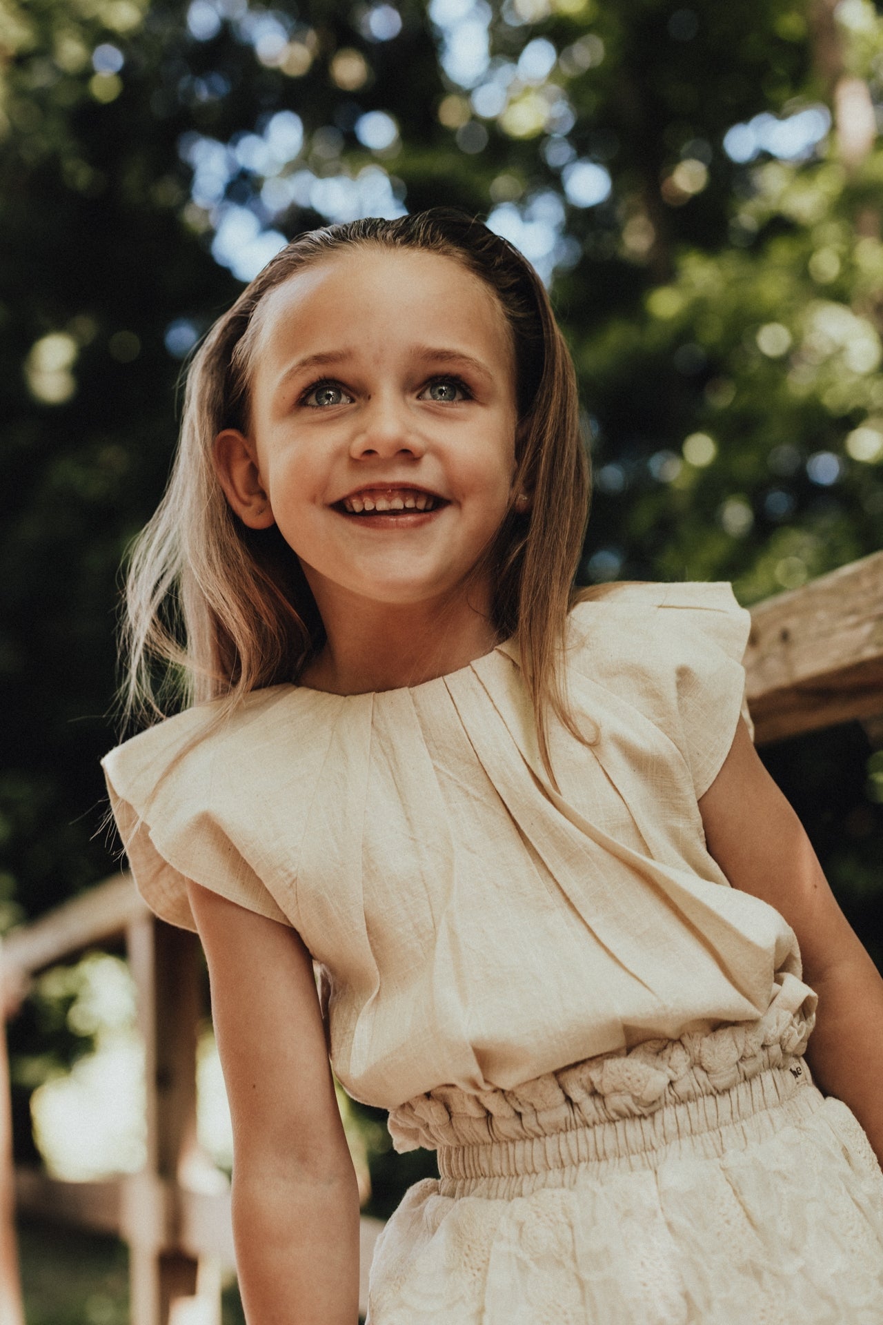 Baje Studio Moire Beige Blouse