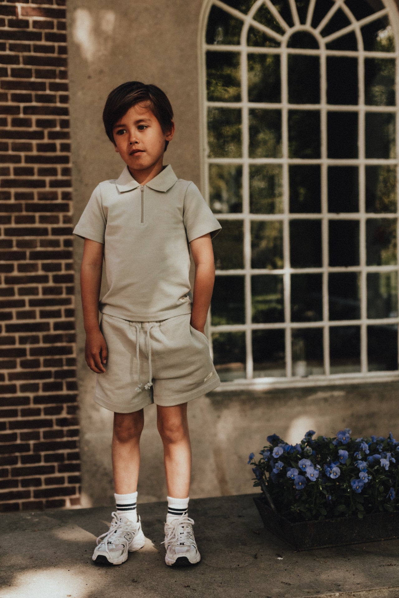 Baje Studio Hernani Sweat Short  Green Greyish