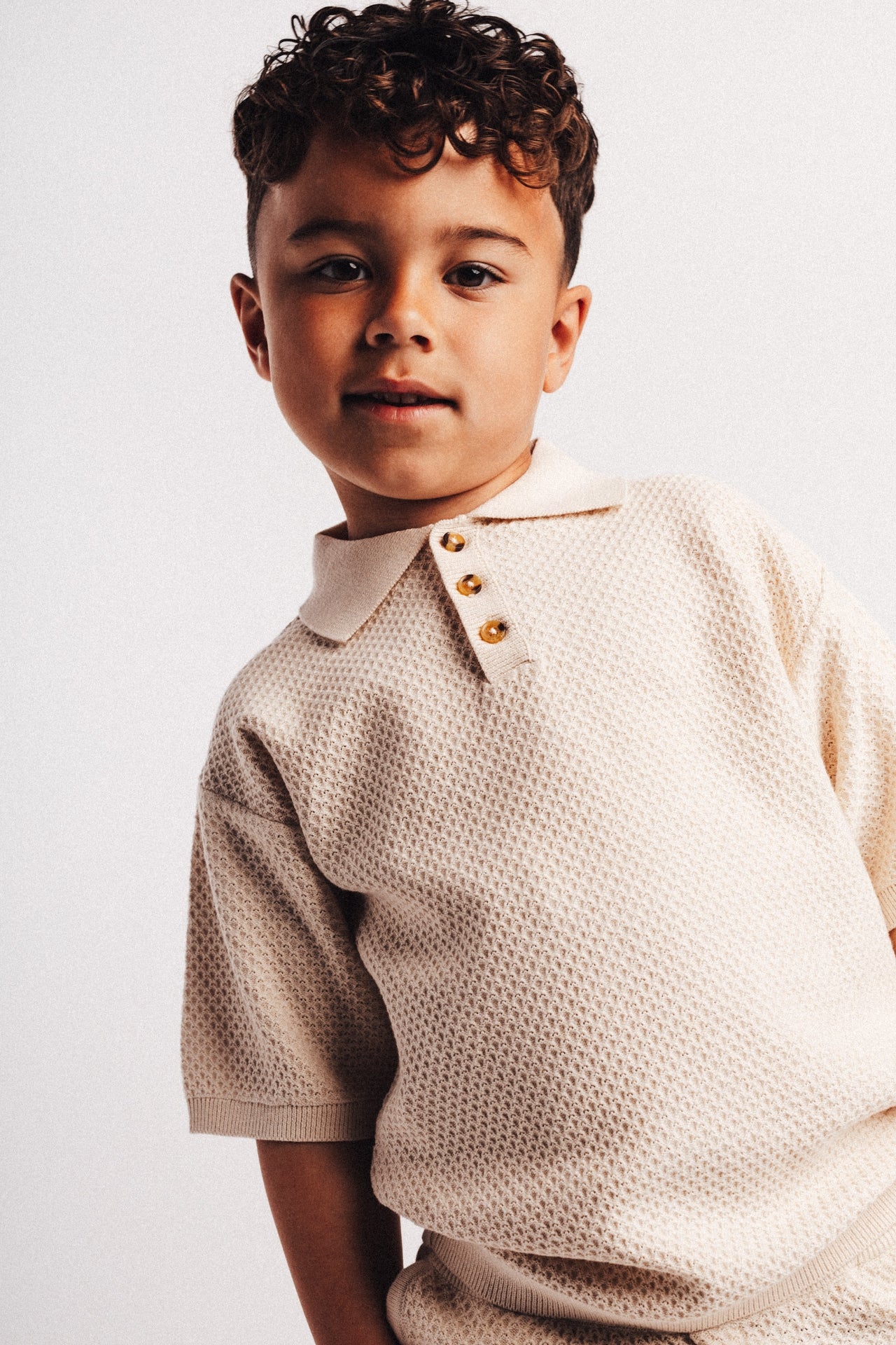 Baje Studio Fygo Polo T-shirt White Coconut