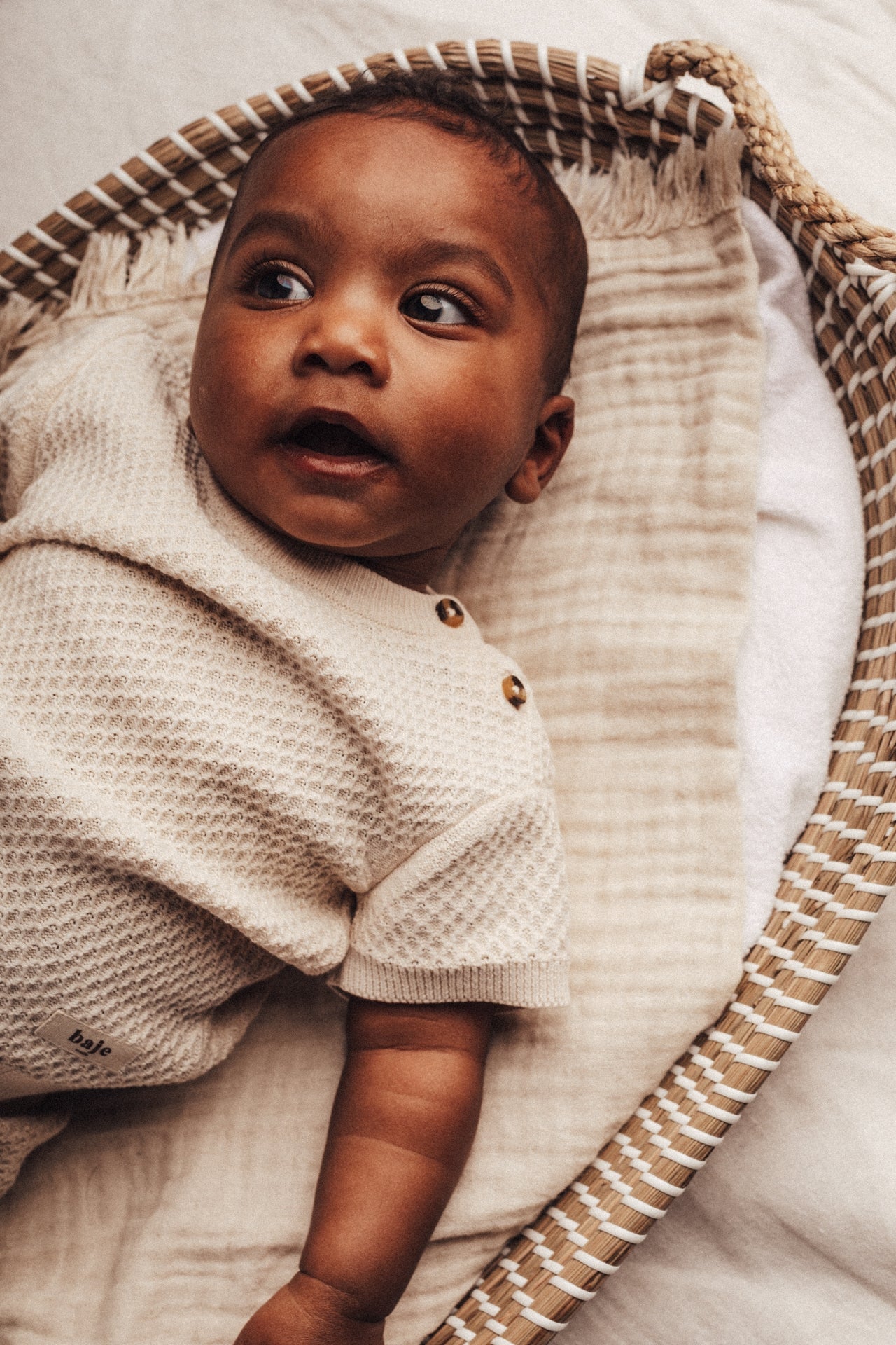 Baje Studio Frain Baby T-shirt Whit Coconut