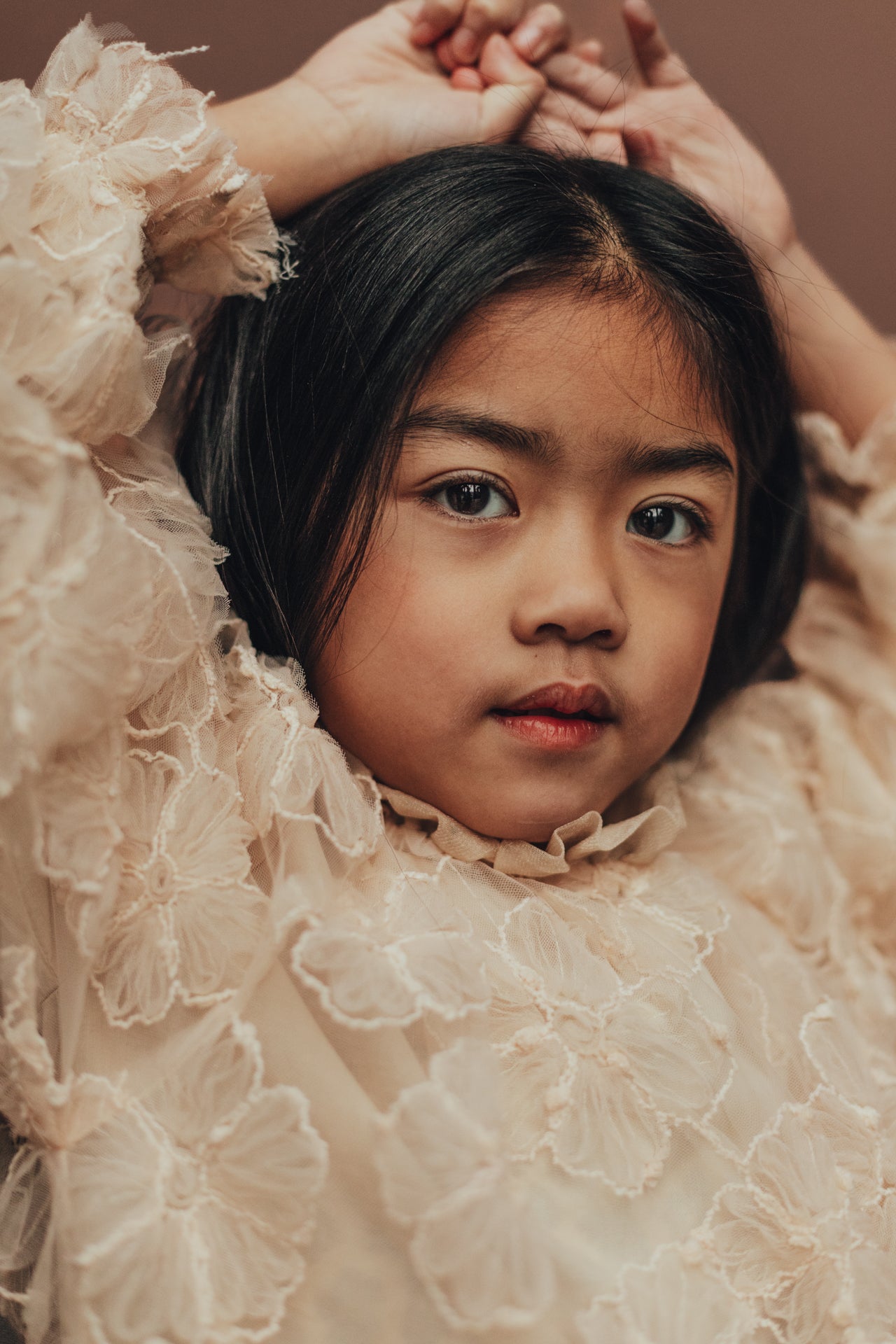 Baje Studio Izebelle Jurk Beige