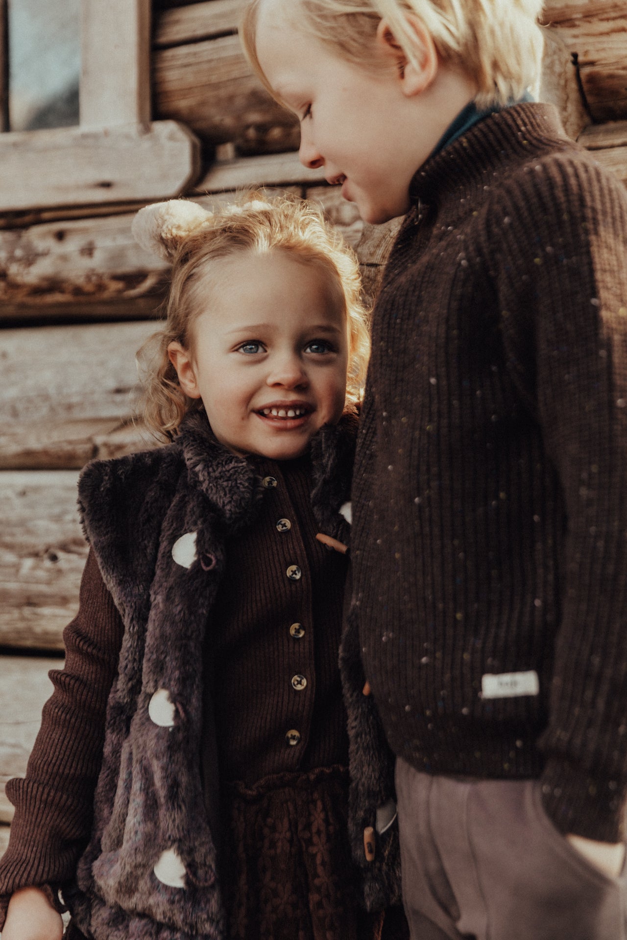 Baje Studio Meddox Gilet Brown Choco