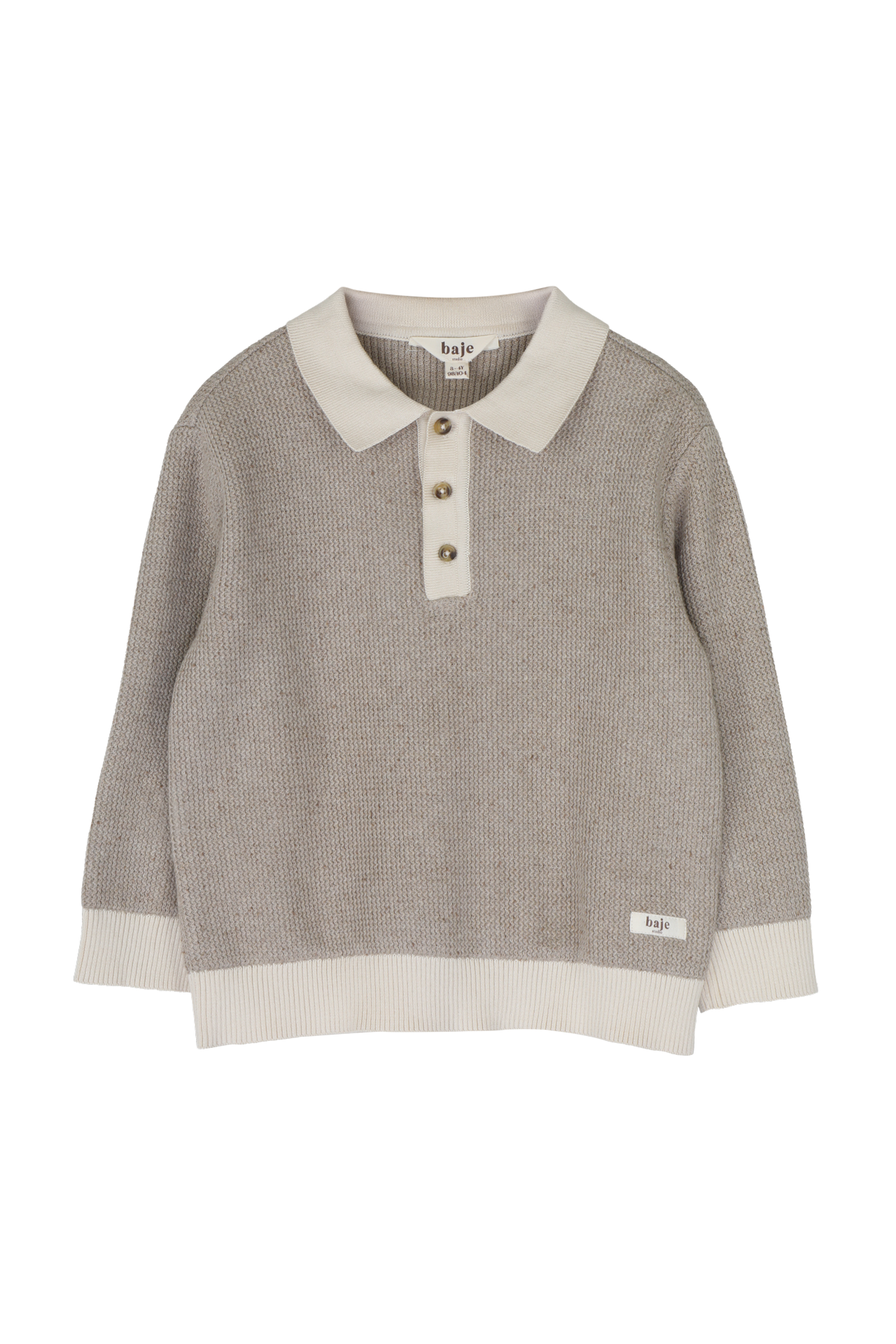 Baje Studio Nuka Poloshirt Taupe Light