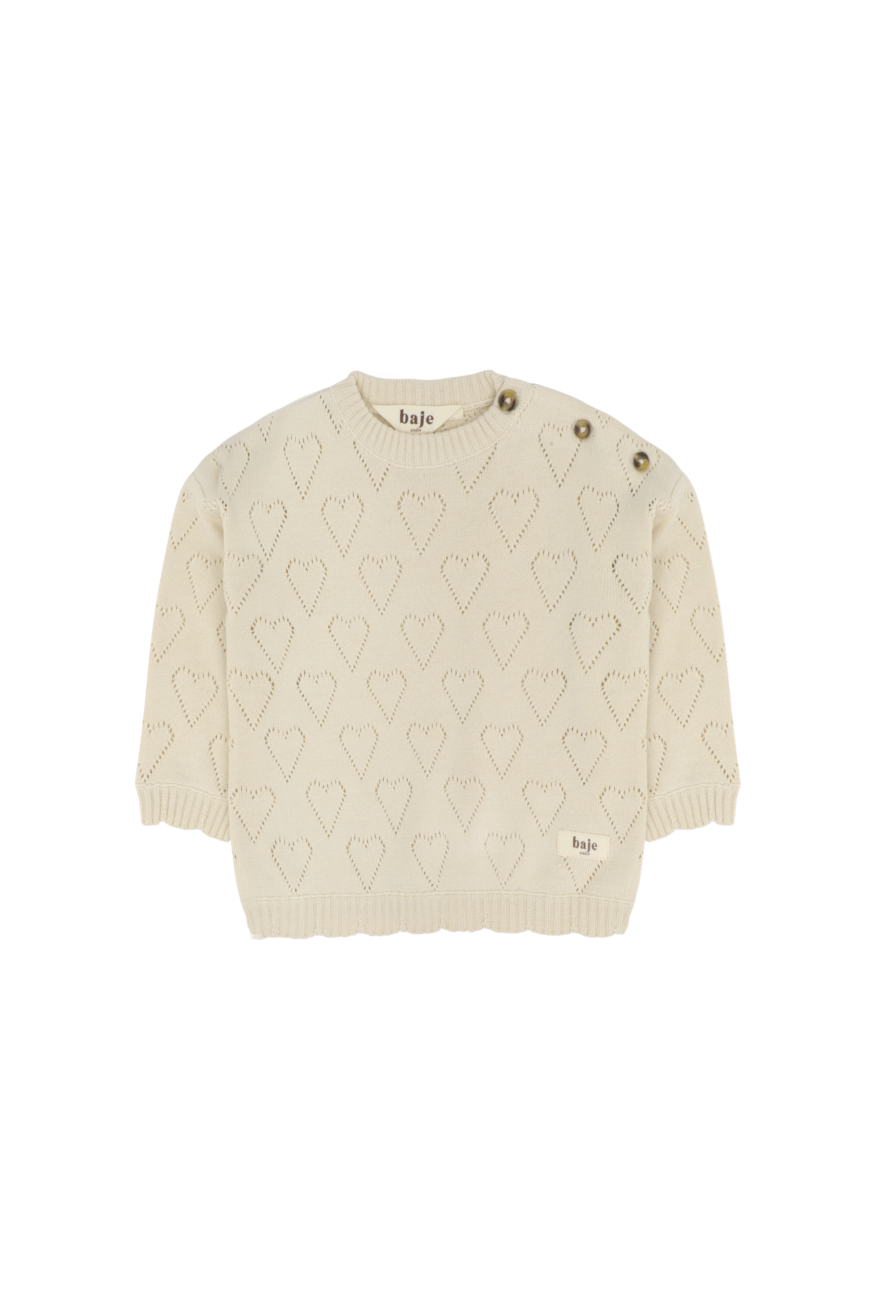 Baje Studio Baby Mexi Top Creme Oat
