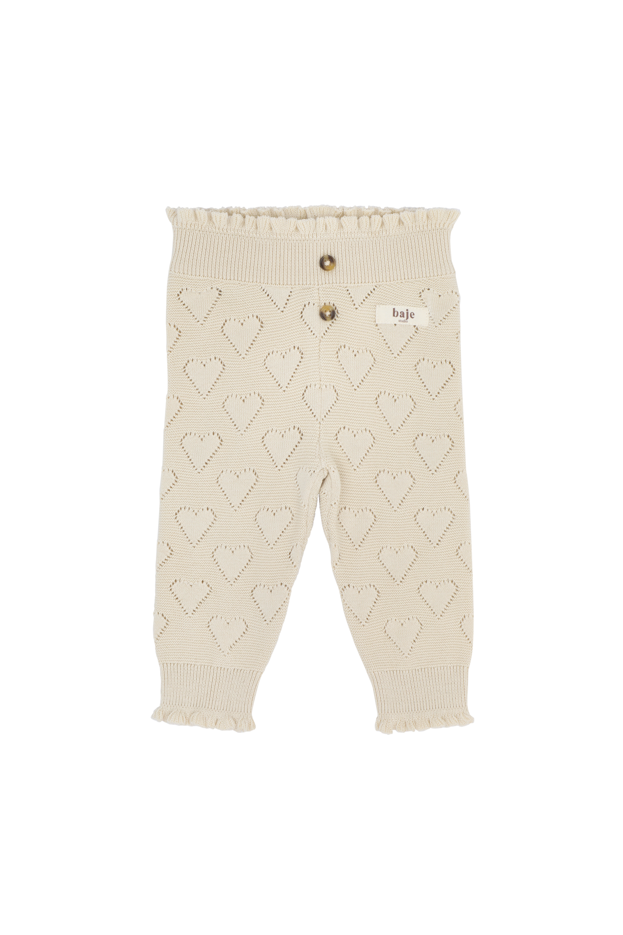 Baje Studio Charlie Baby Broek Creme Oat