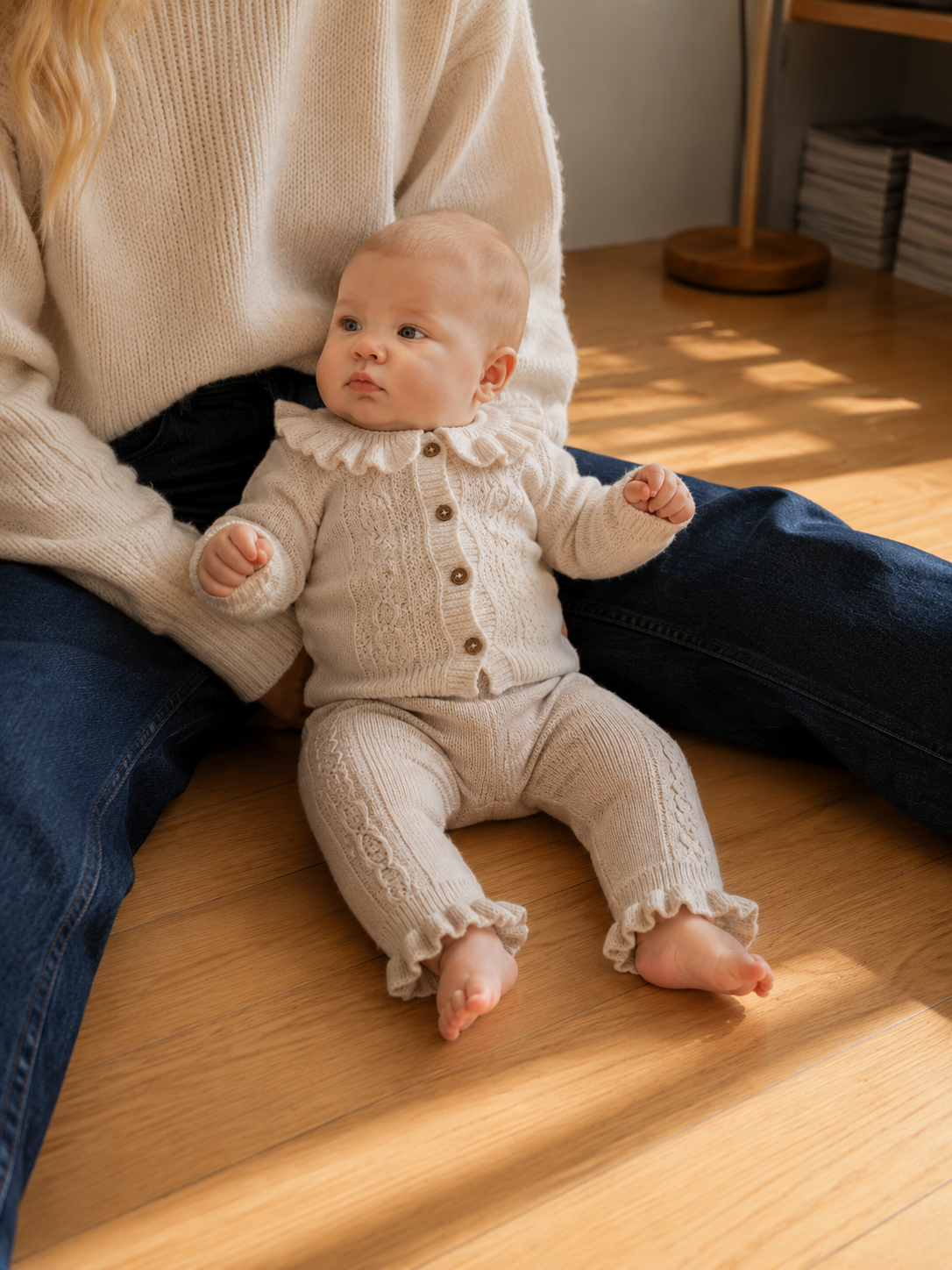 Baje Studio Mys Baby Broek Beige