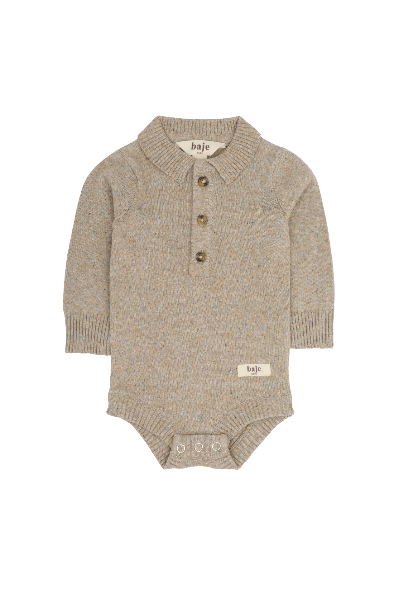 Baje Studio Jake Baby Romper Taupe