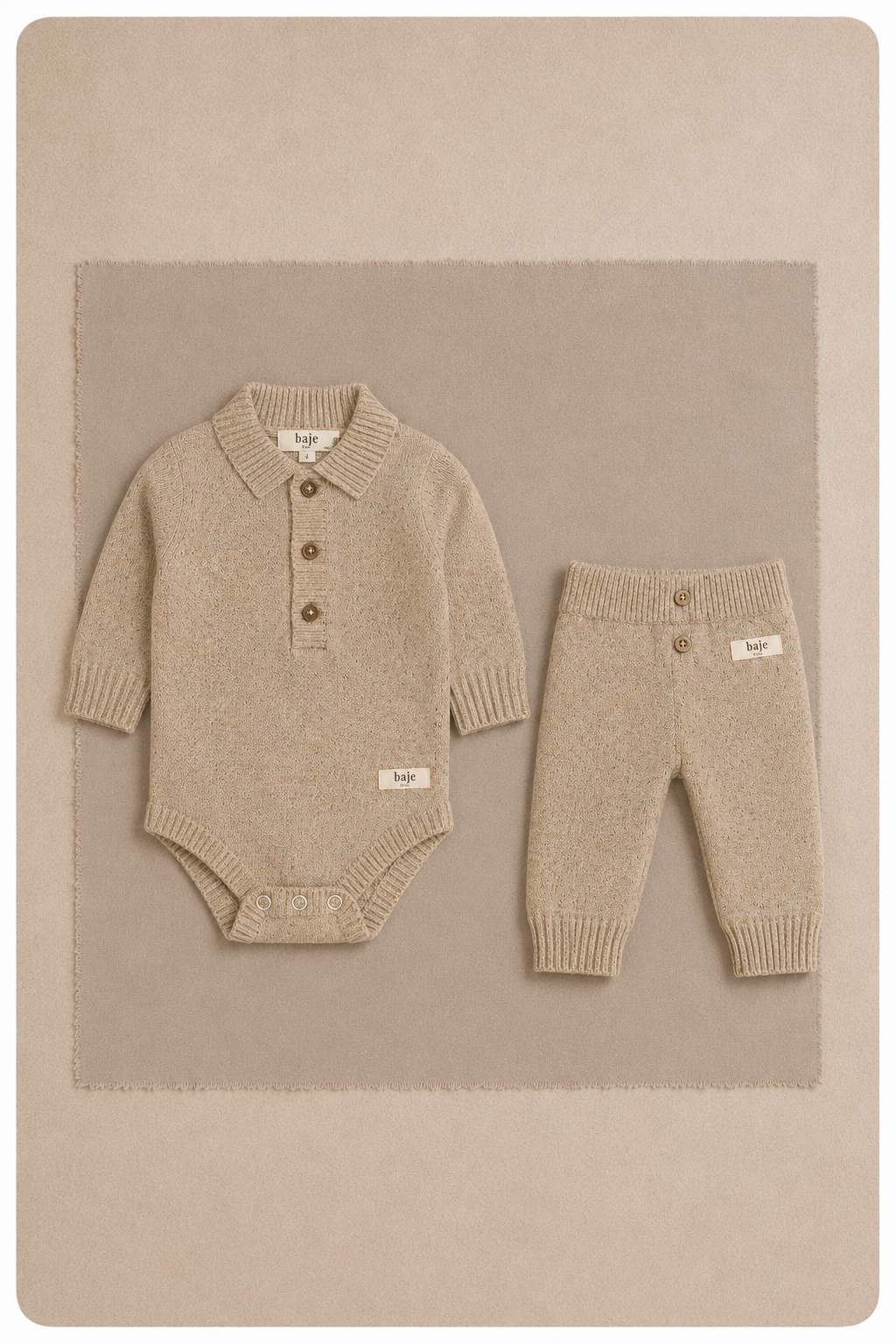 Baje Studio Riv Baby broek Taupe