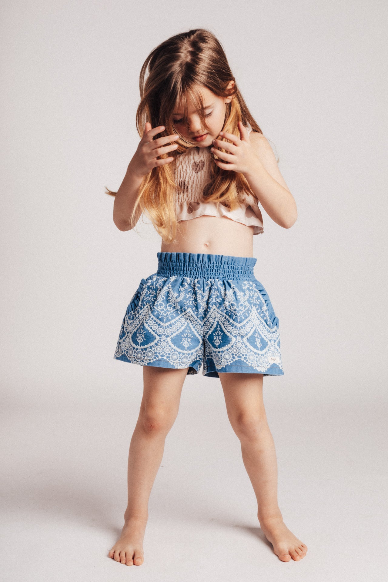 Baje Studio Ize Short Blue Denim