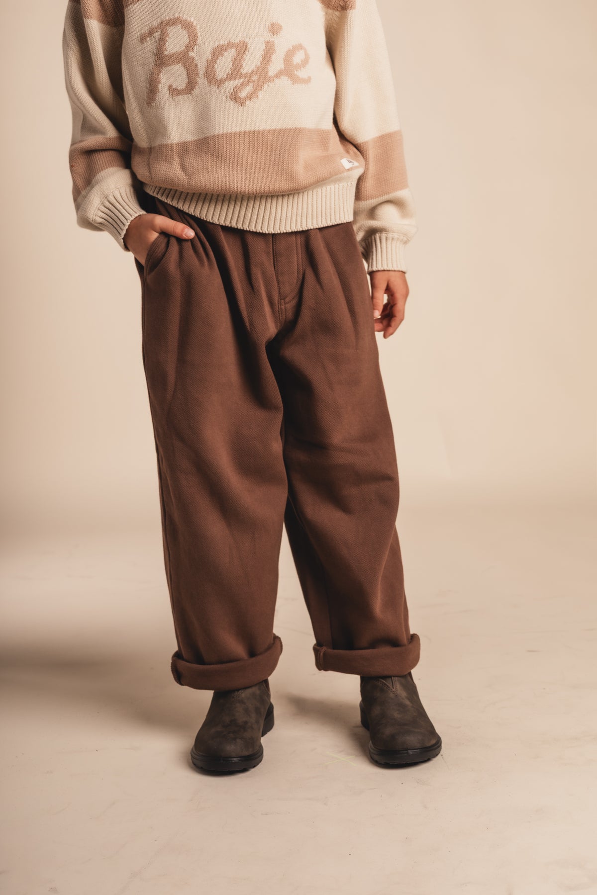 Baje Studio Damye Broek Brown Dark