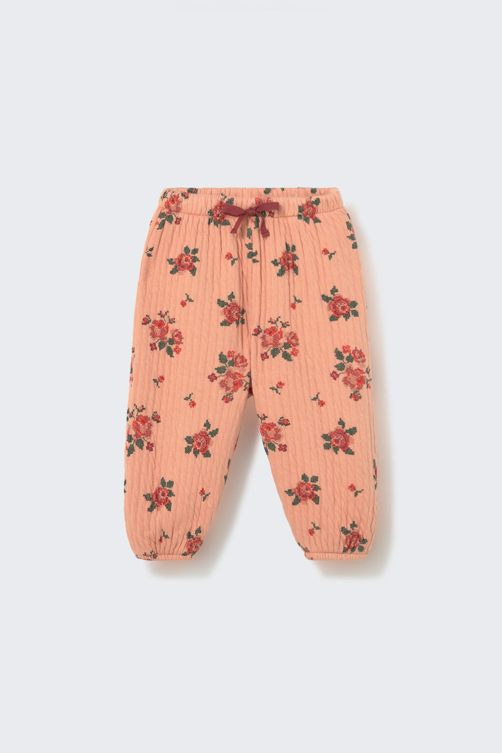 My Little Cozmo Baby Petal Quilted Floral Print Pants