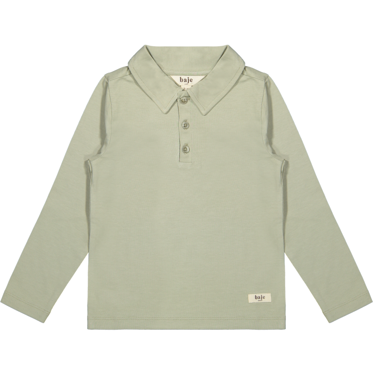 Baje Studio Broc Polo t-shirt Lange Mouwen Green Pistache