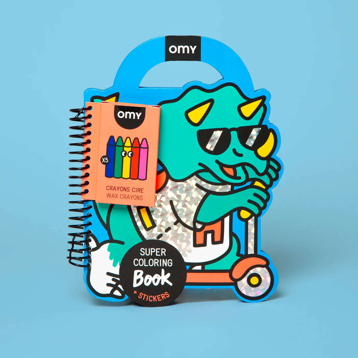 OMY Super Kleur- & Stickerboek Dino