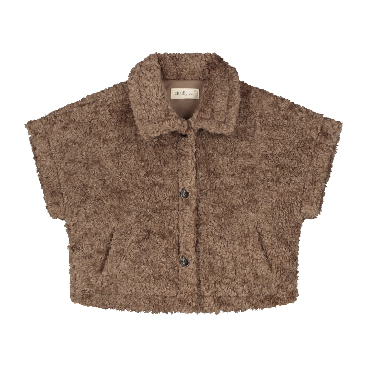 Charlie Petite Nine Gilet Brown Girls