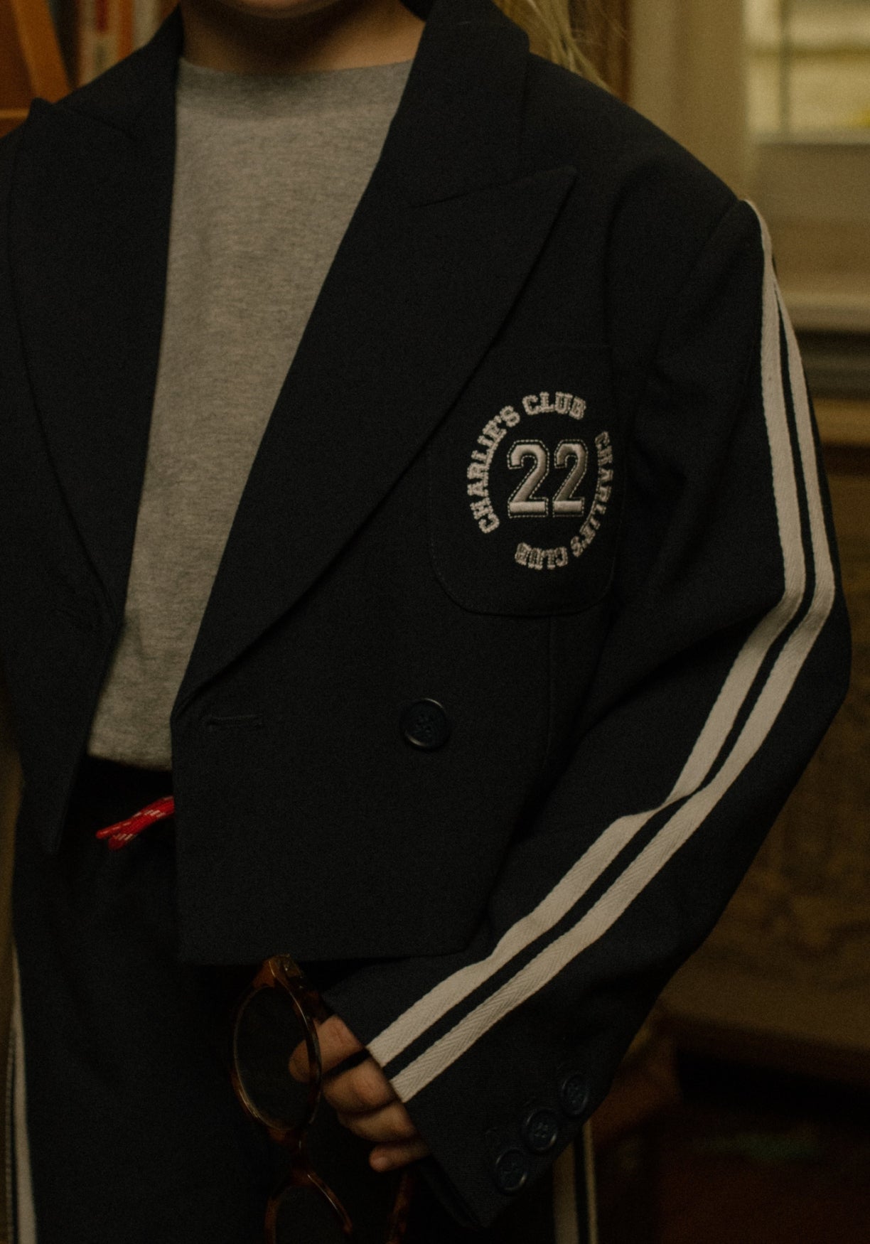 Charlie Petite Stella Blazer Navy
